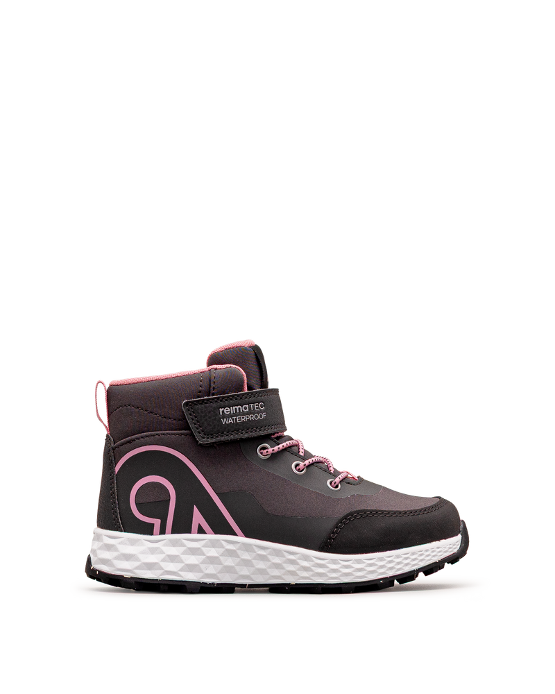 Vue intérieure de la chaussure Reima Hiipien grise et rose pour enfants