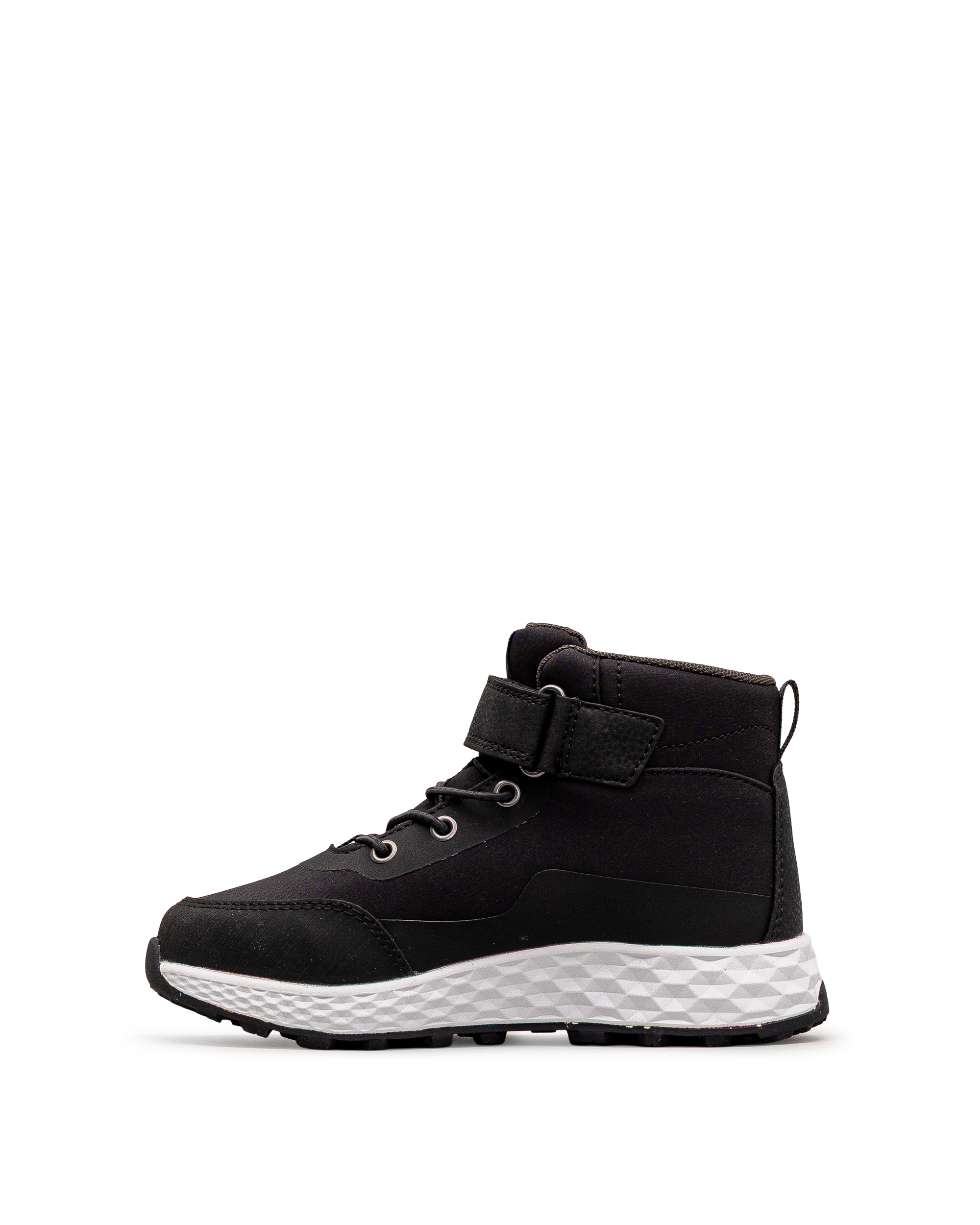 Vue latérale extérieure de la chaussure Reima Hipien PS JR noire pour enfants