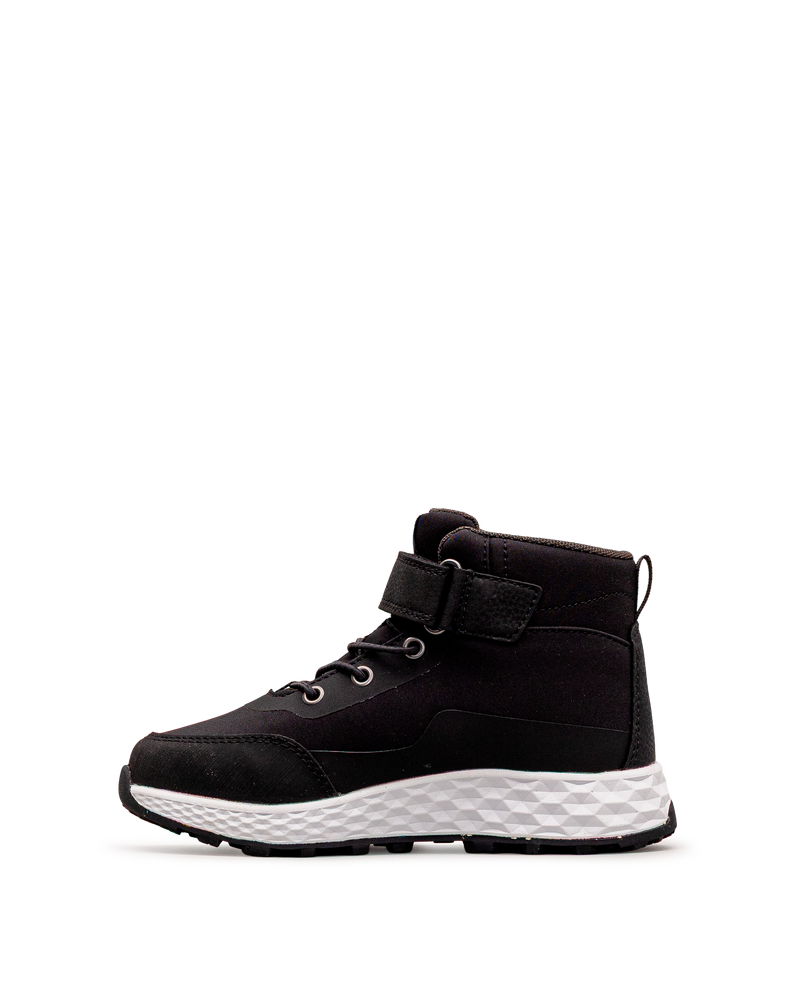 Vue latérale extérieure de la chaussure Reima Hipien PS JR noire pour enfants