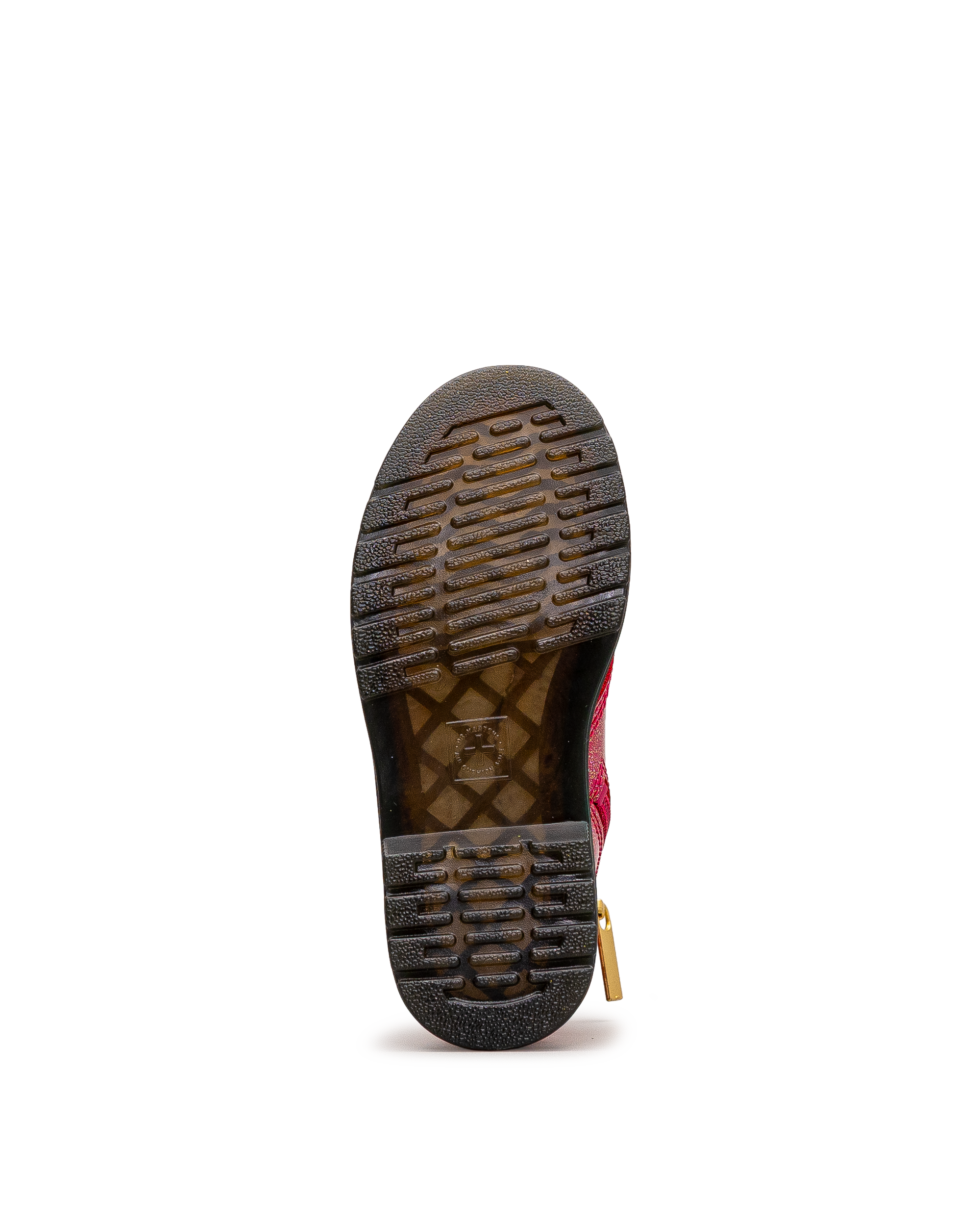 Vue de la semelle de la botte Dr. Martens 1460 Glitter fuchsia pour enfants