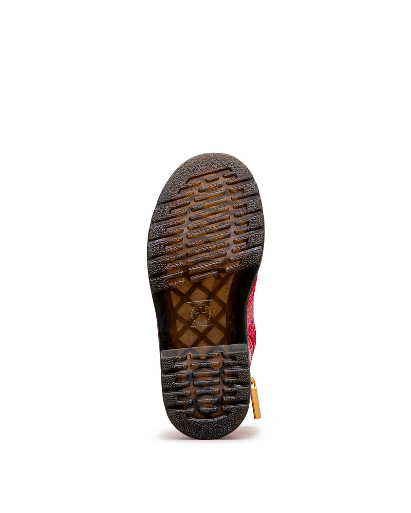 Vue de la semelle de la botte Dr. Martens 1460 Glitter fuchsia pour enfants