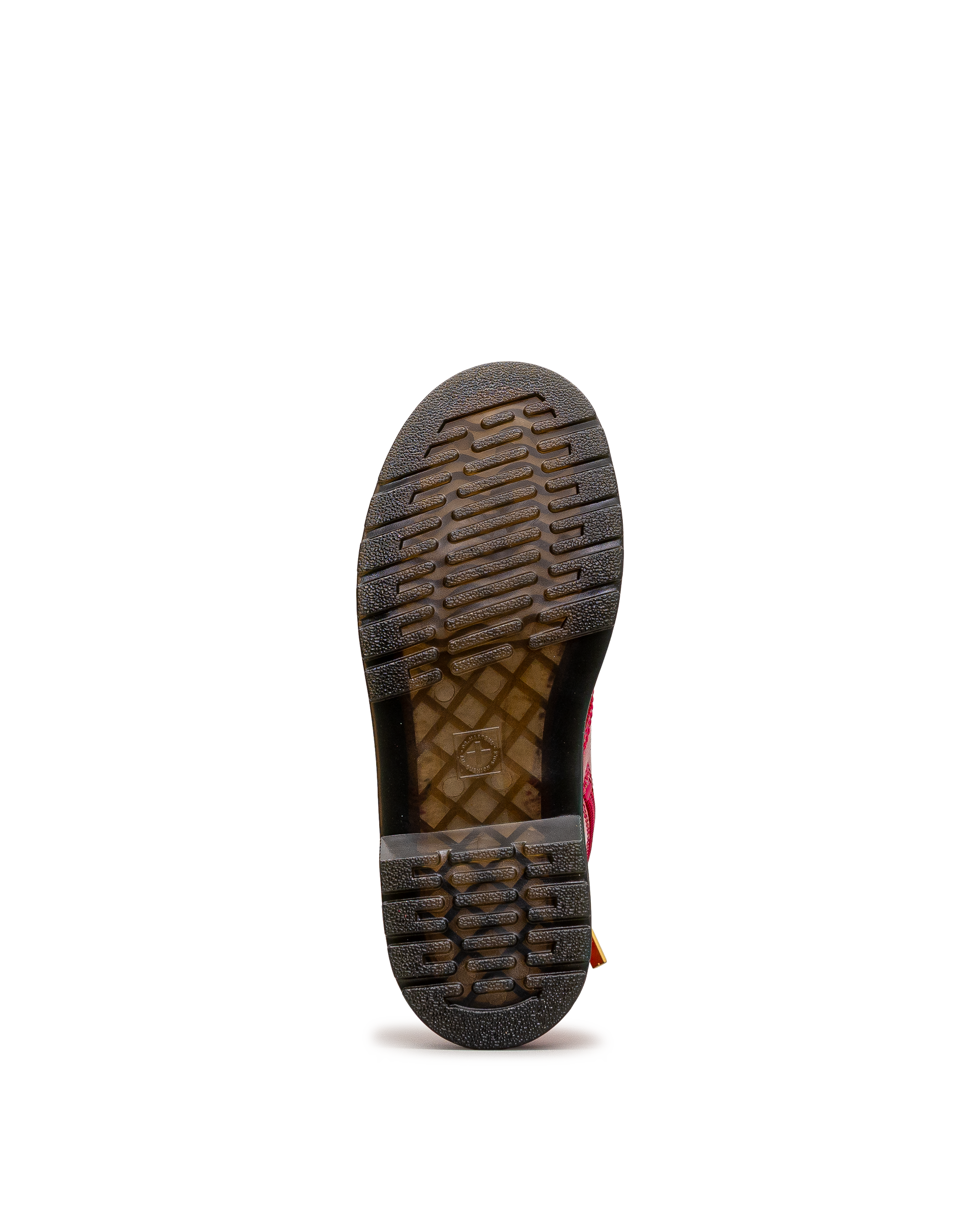 Vue de la semelle de la botte Dr. Martens 1460 Glitter fuchsia