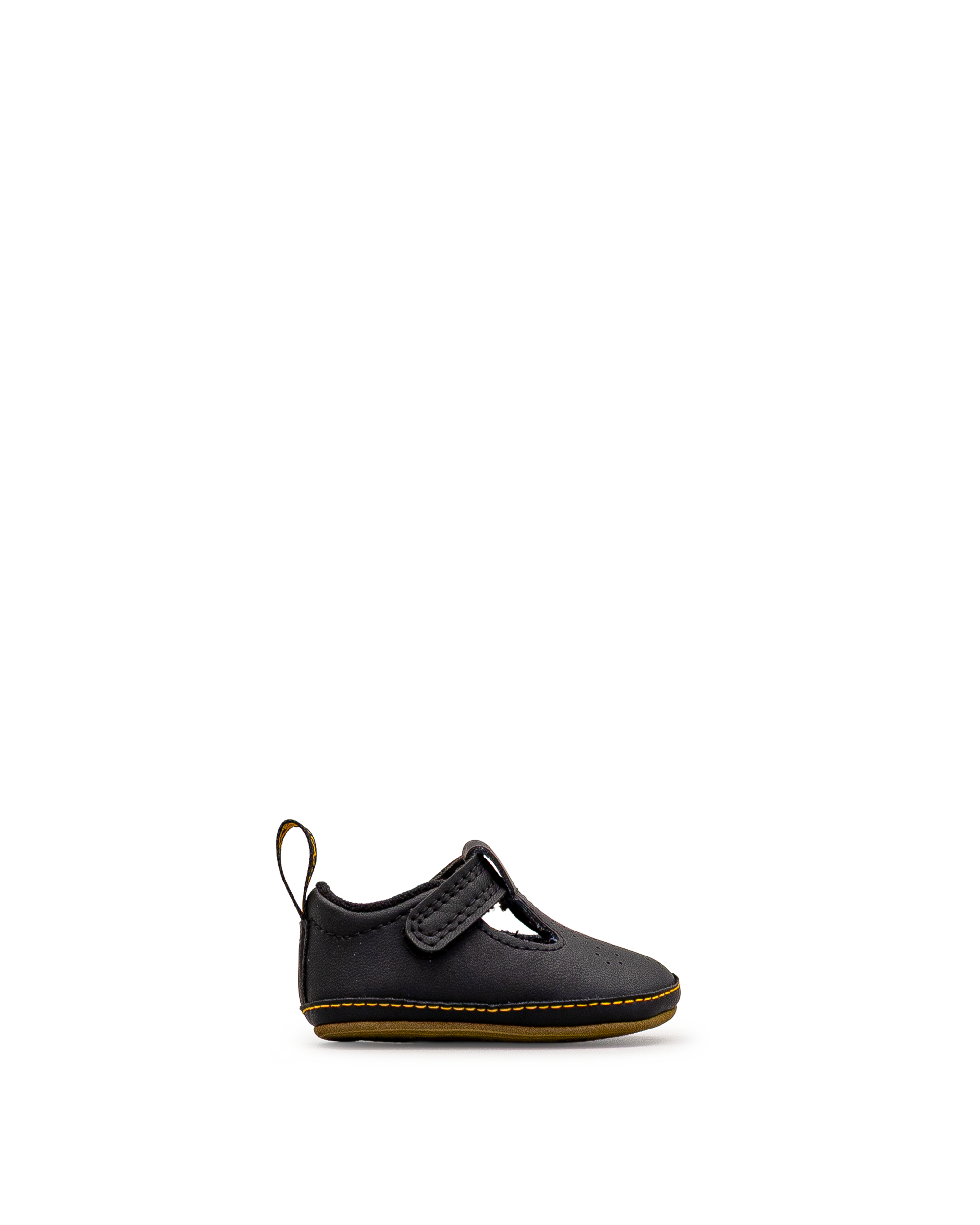 Chaussure bébé Dr. Martens Polley Crib en cuir noir