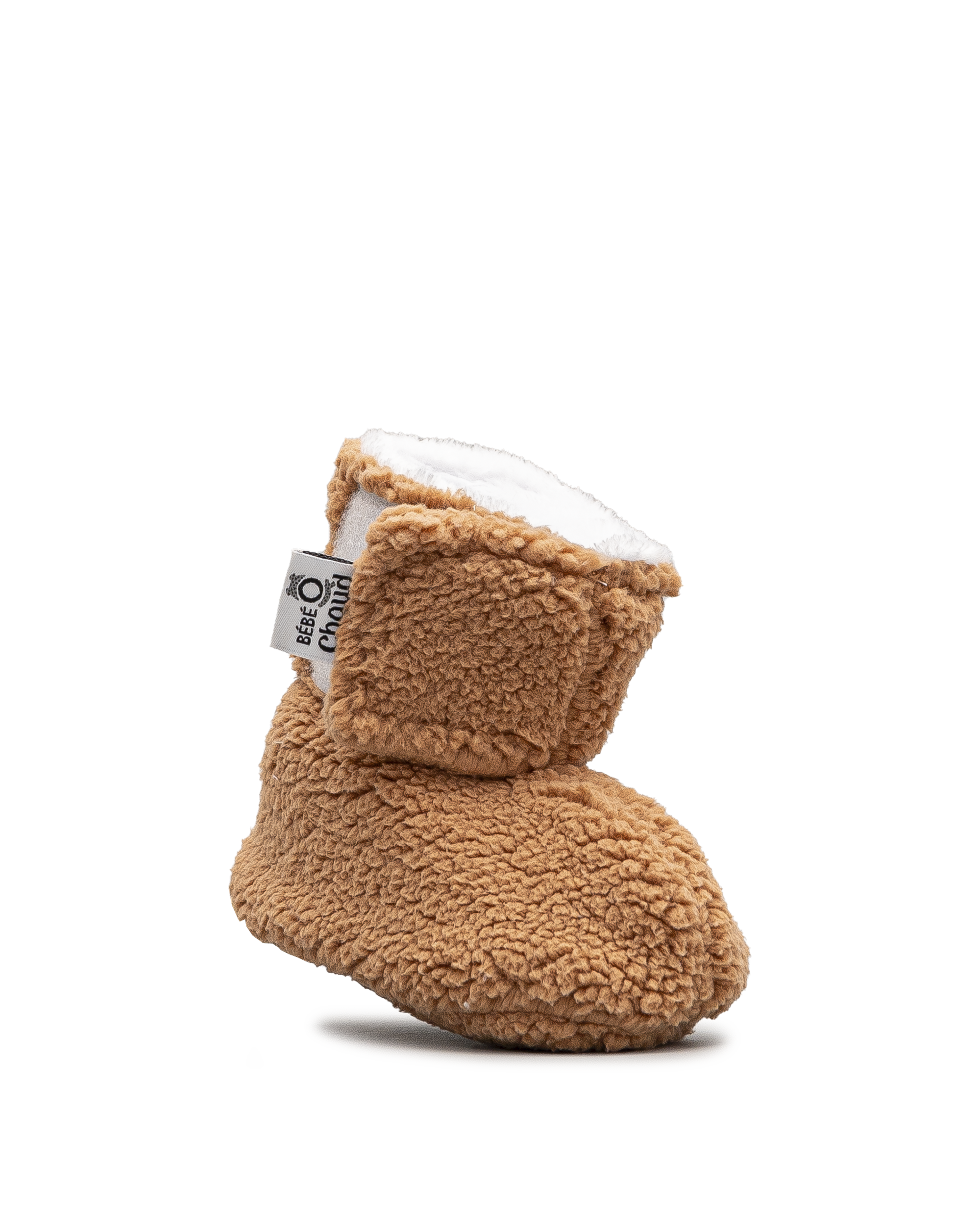 Pantoufle sherpa  - Brun pale  - #45P-05