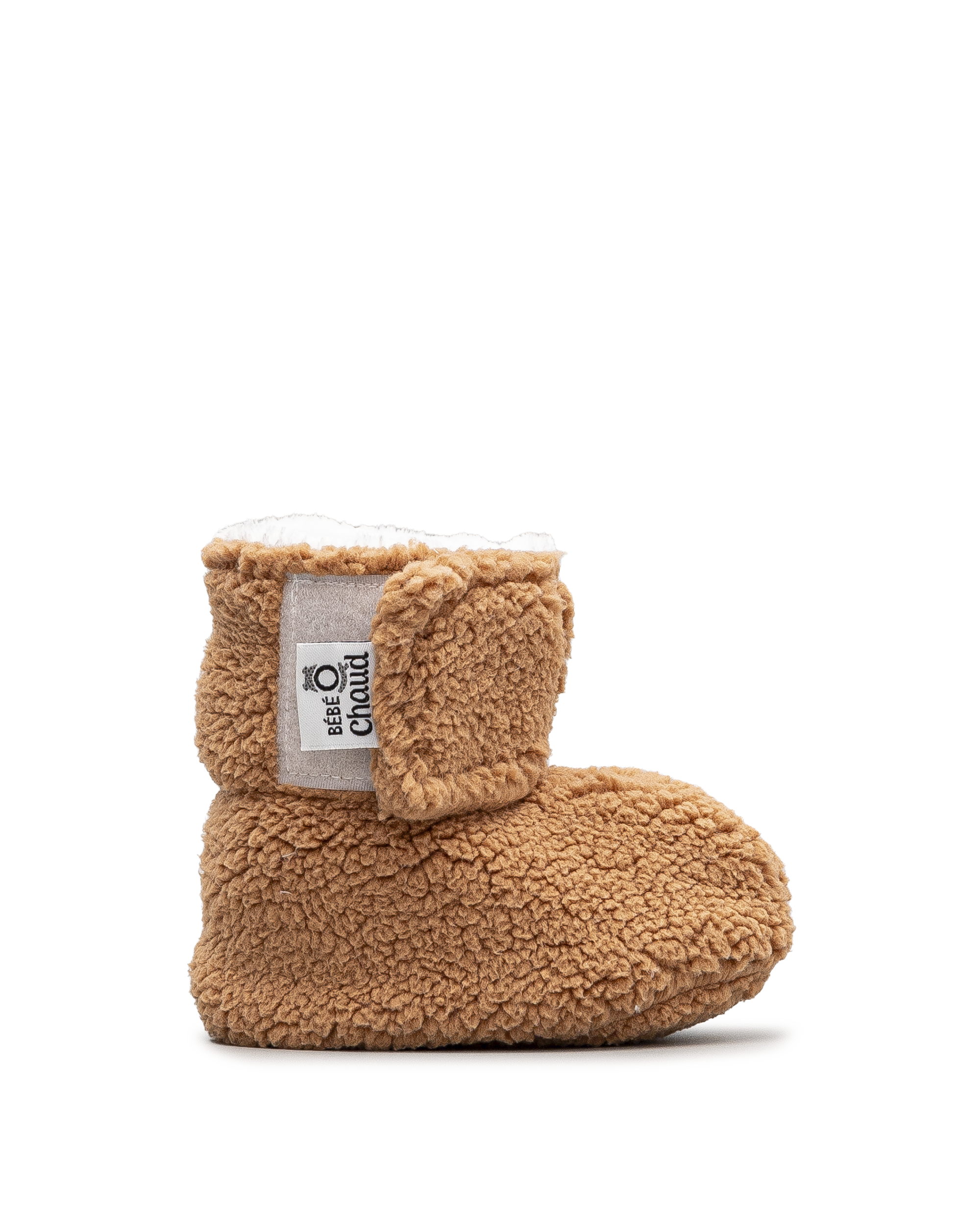 Pantoufle sherpa  - Brun pale  - #45P-05
