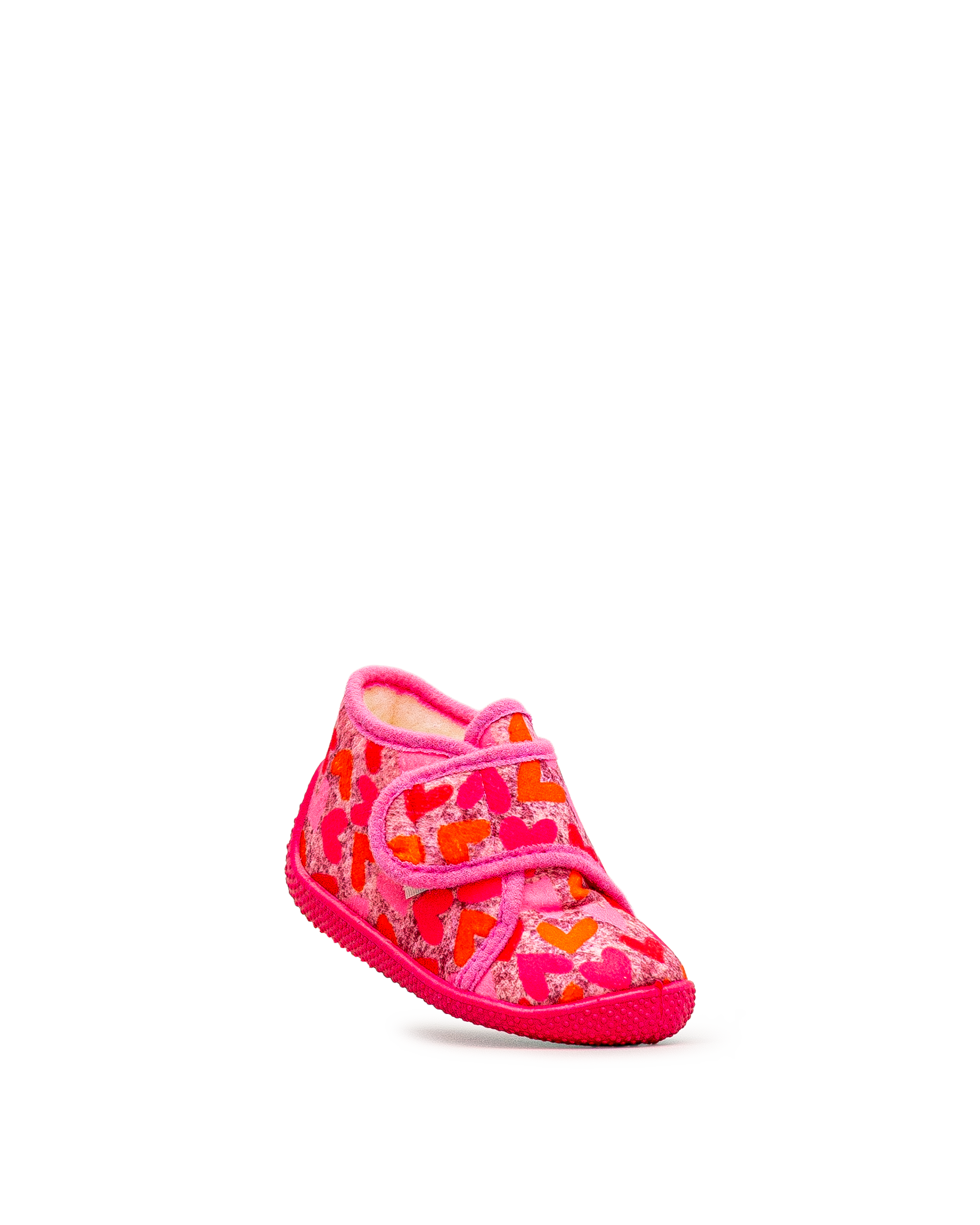 Pantouffle velcro  - Rose - #45P-123