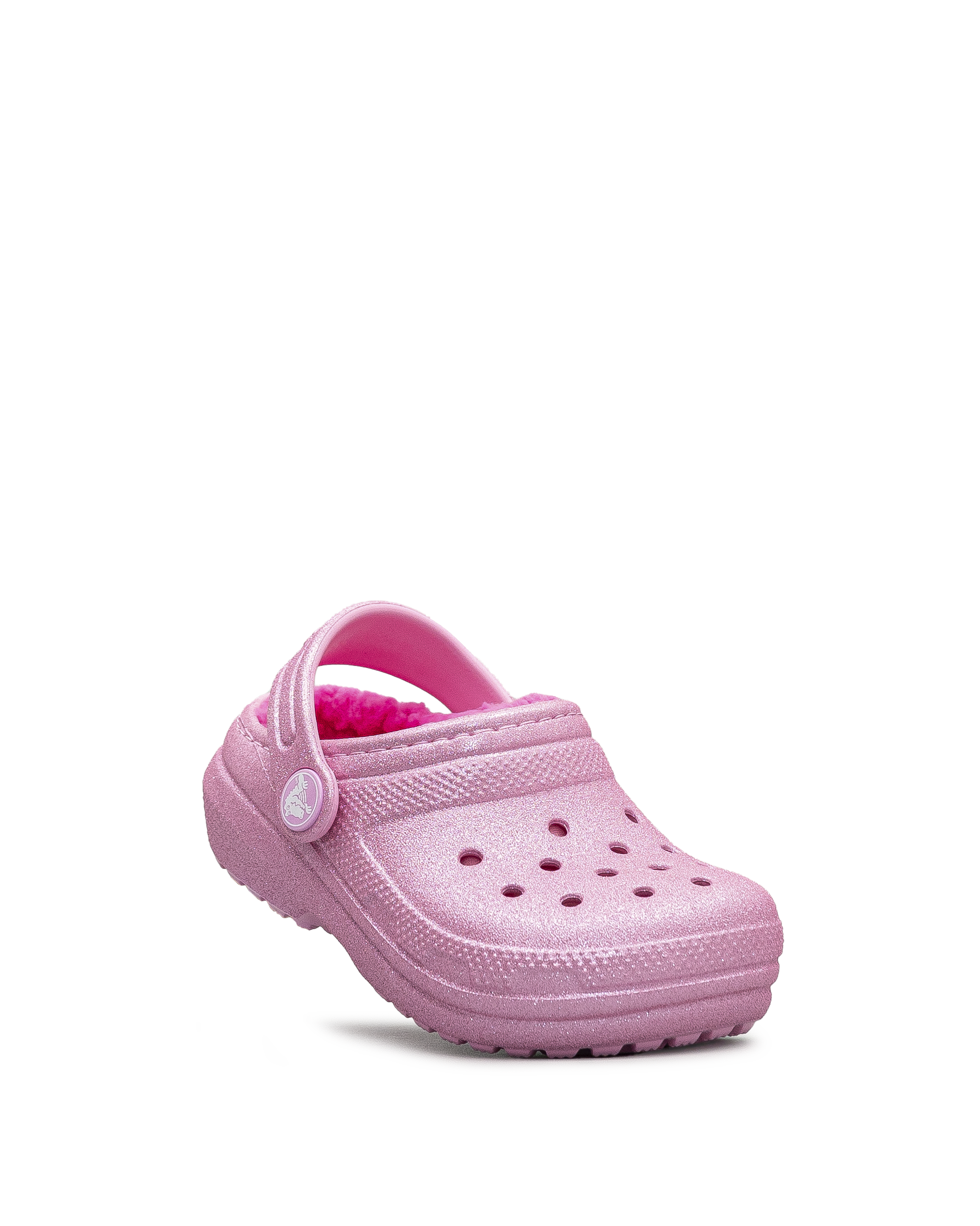 Lined glitter clog td  - Rose - #45P-12