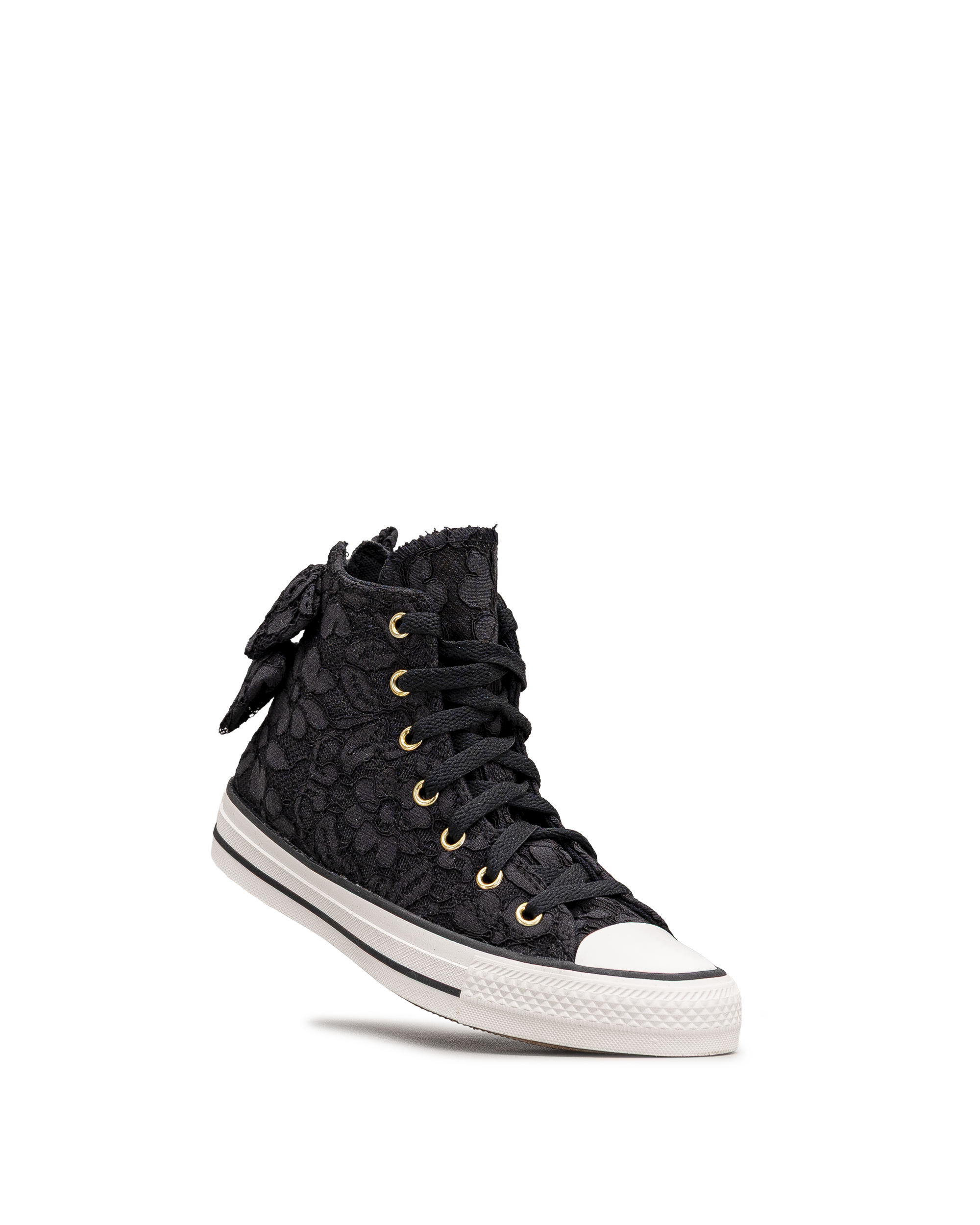 Ctas bows lace ht jr  - Noir - #45Y-77