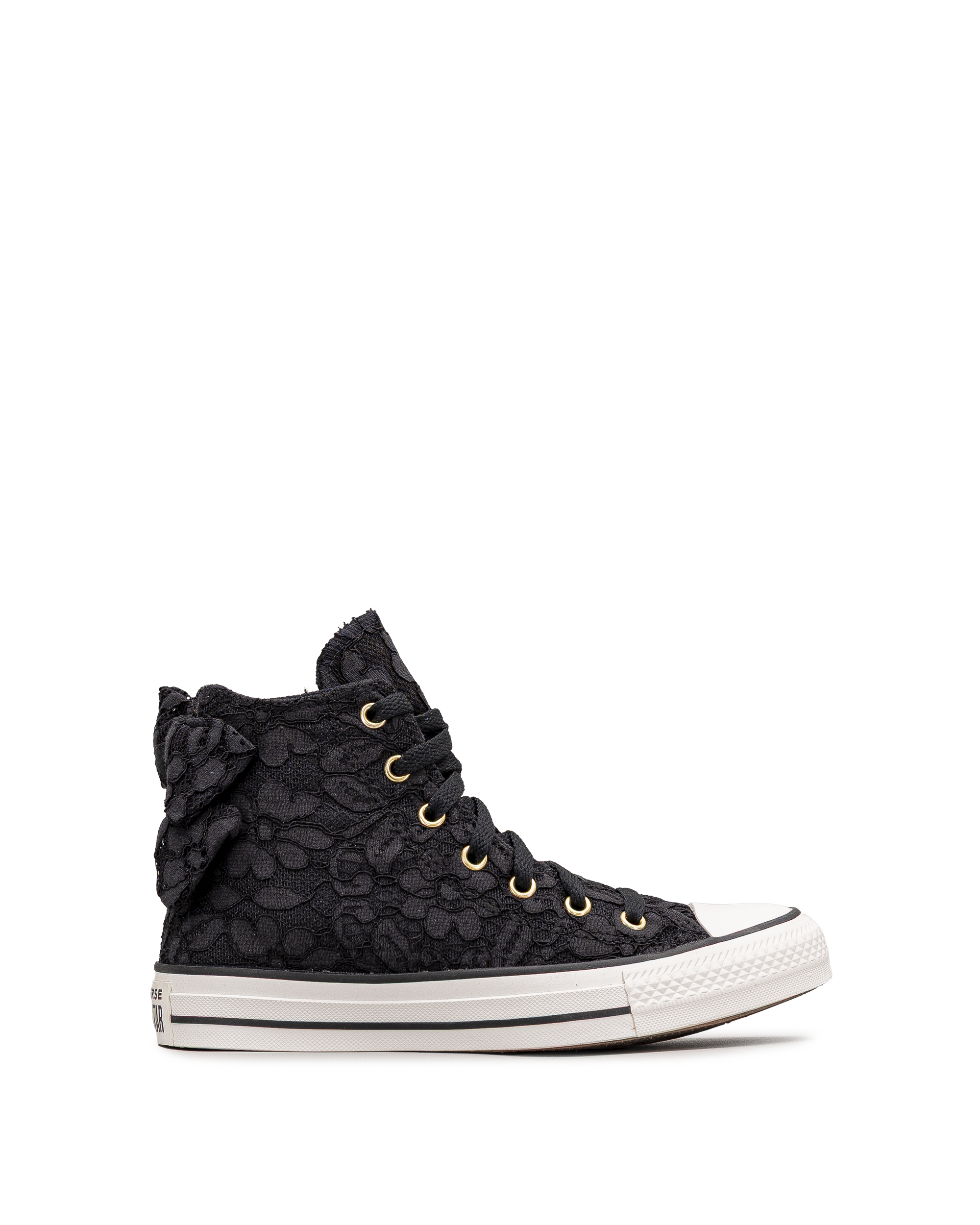 Ctas bows lace ht jr  - Noir - #45Y-77