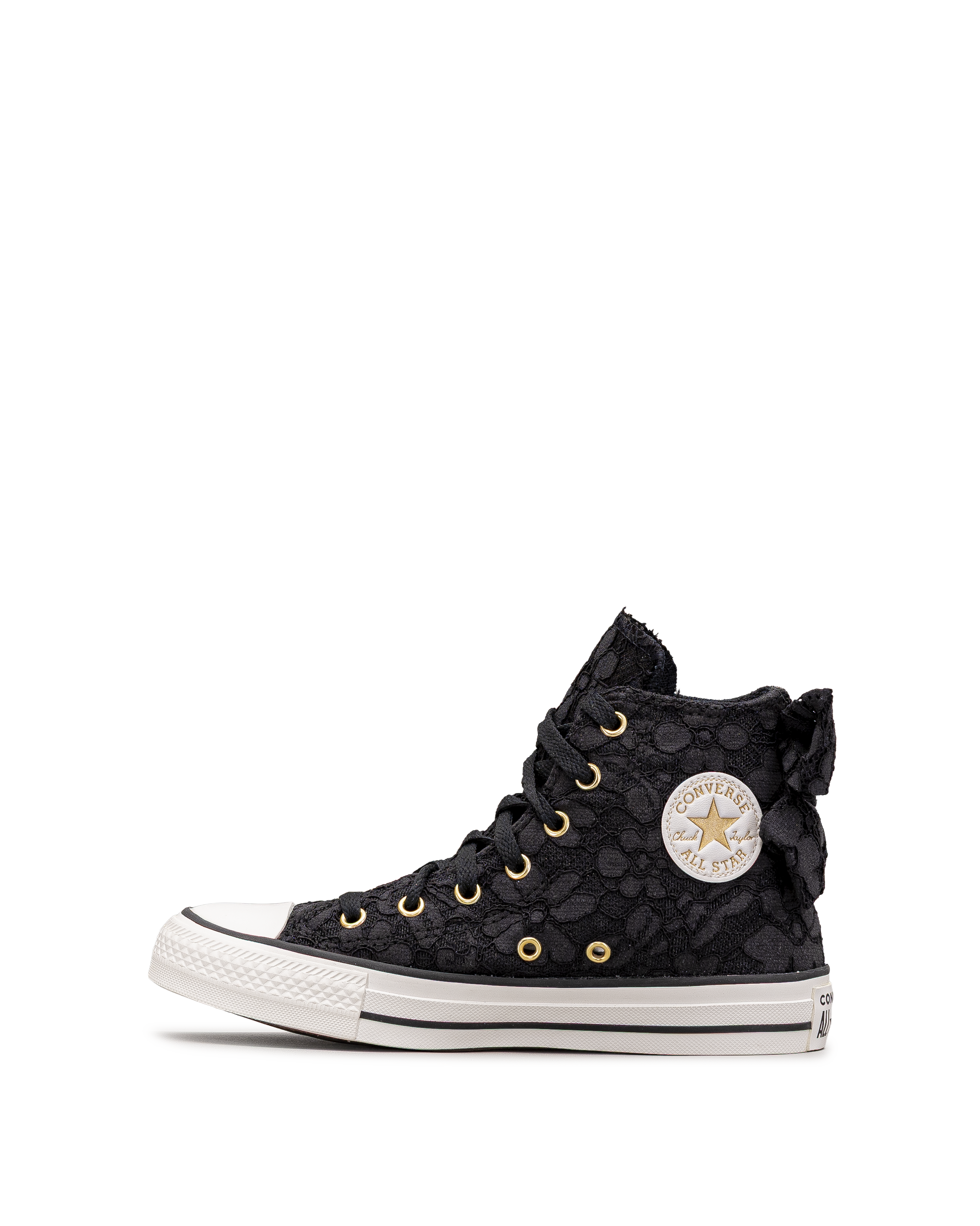 Ctas bows lace ht jr  - Noir - #45Y-77