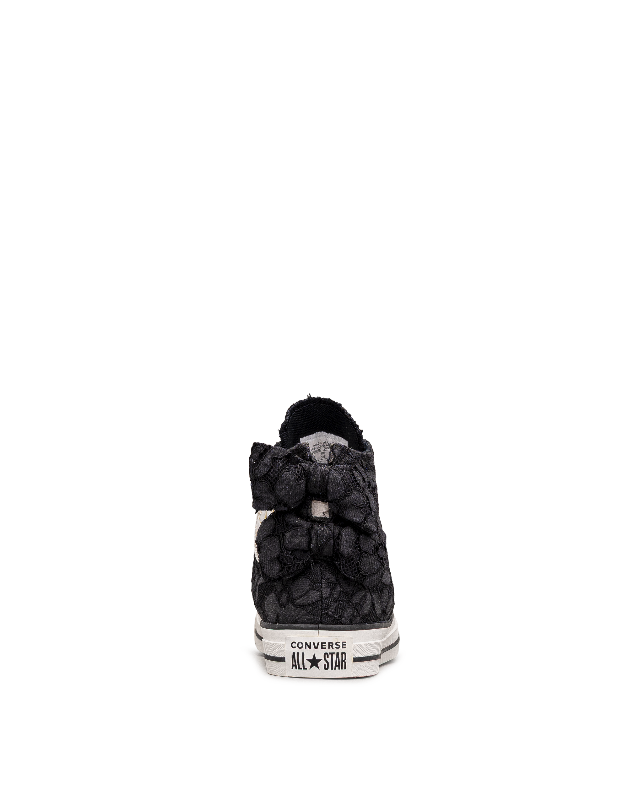 Ctas bows lace ht jr  - Noir - #45Y-77