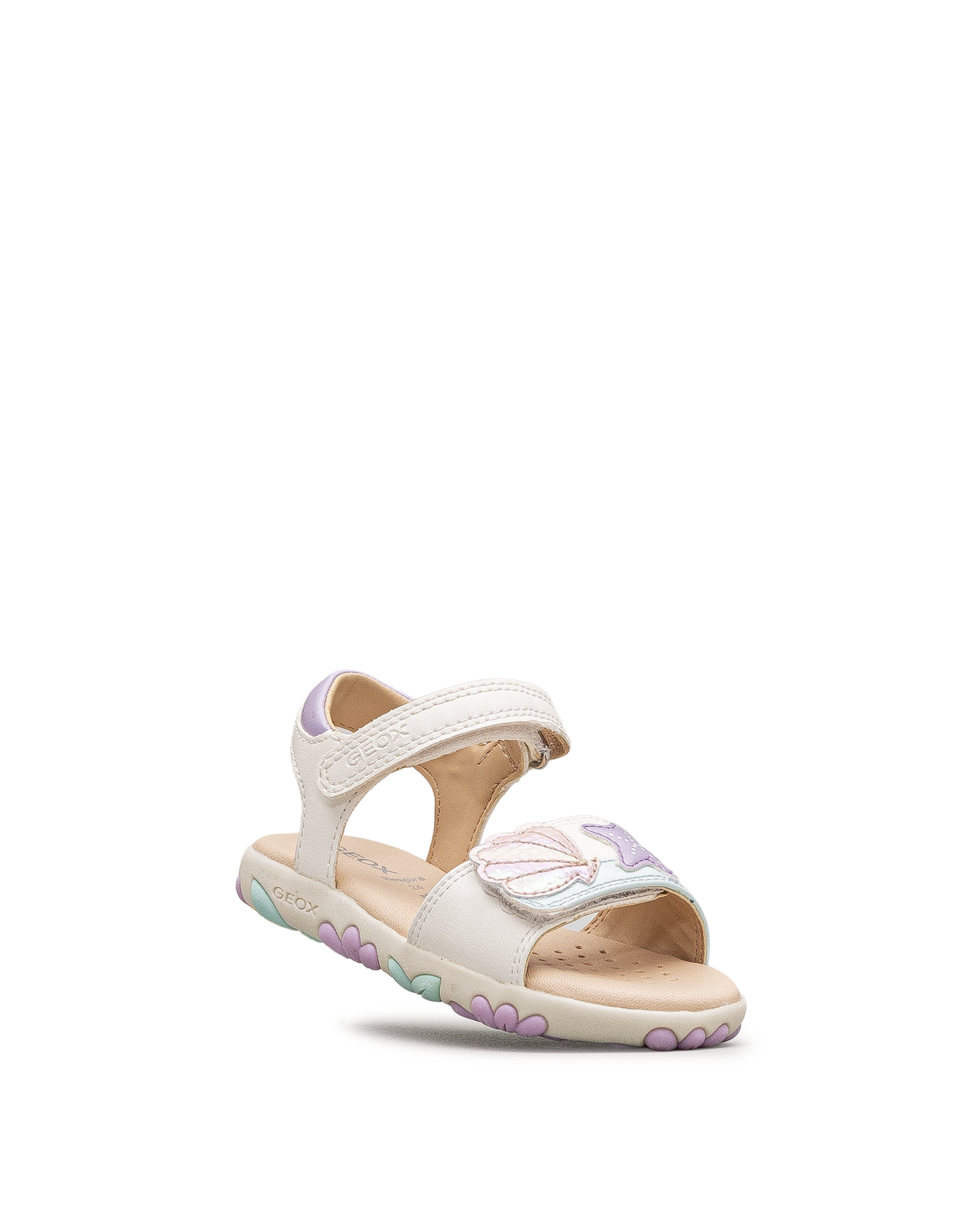 J sandal haiti girl td ps - Blanc&rose - #48C-03