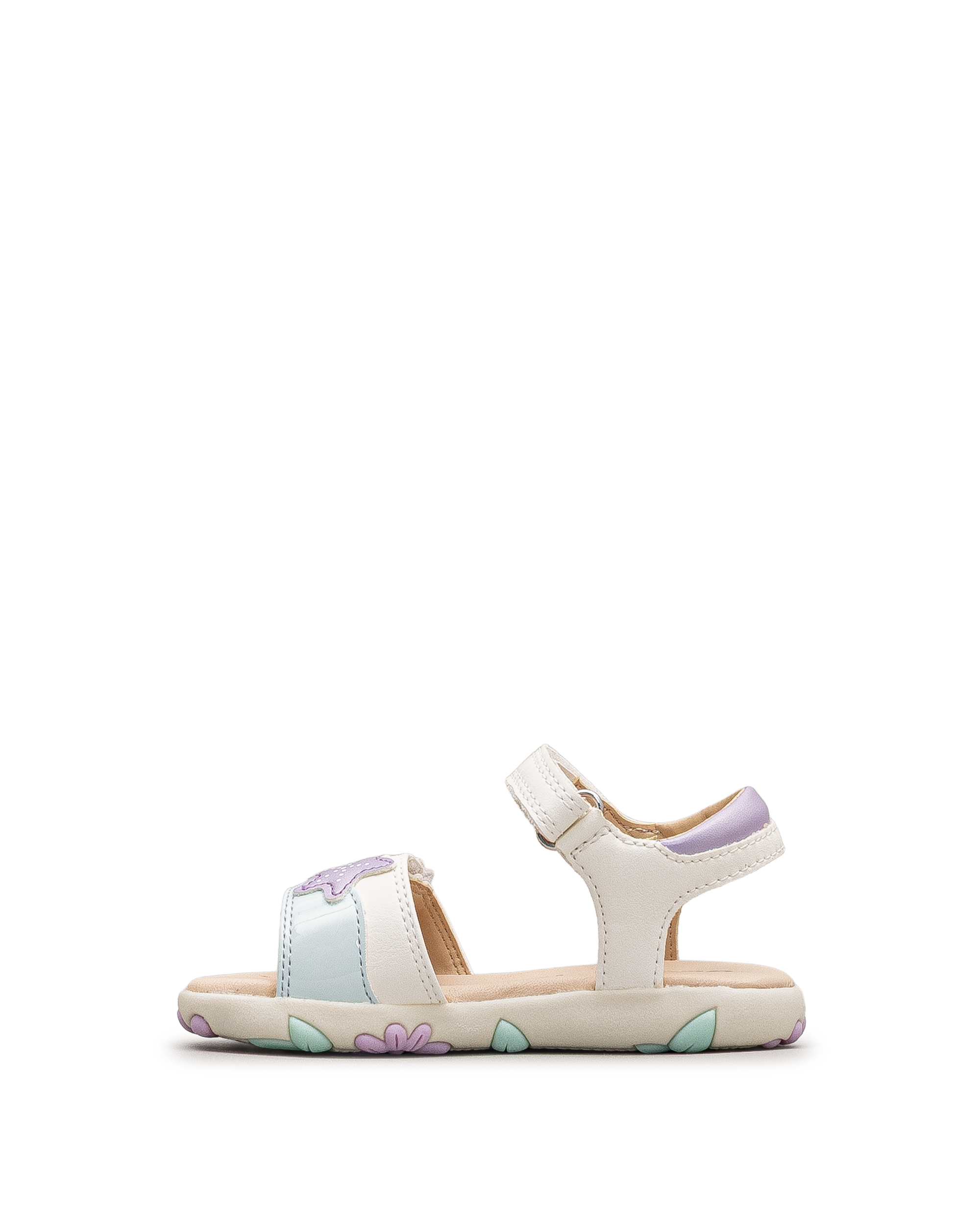 J sandal haiti girl td ps - Blanc&rose - #48C-03