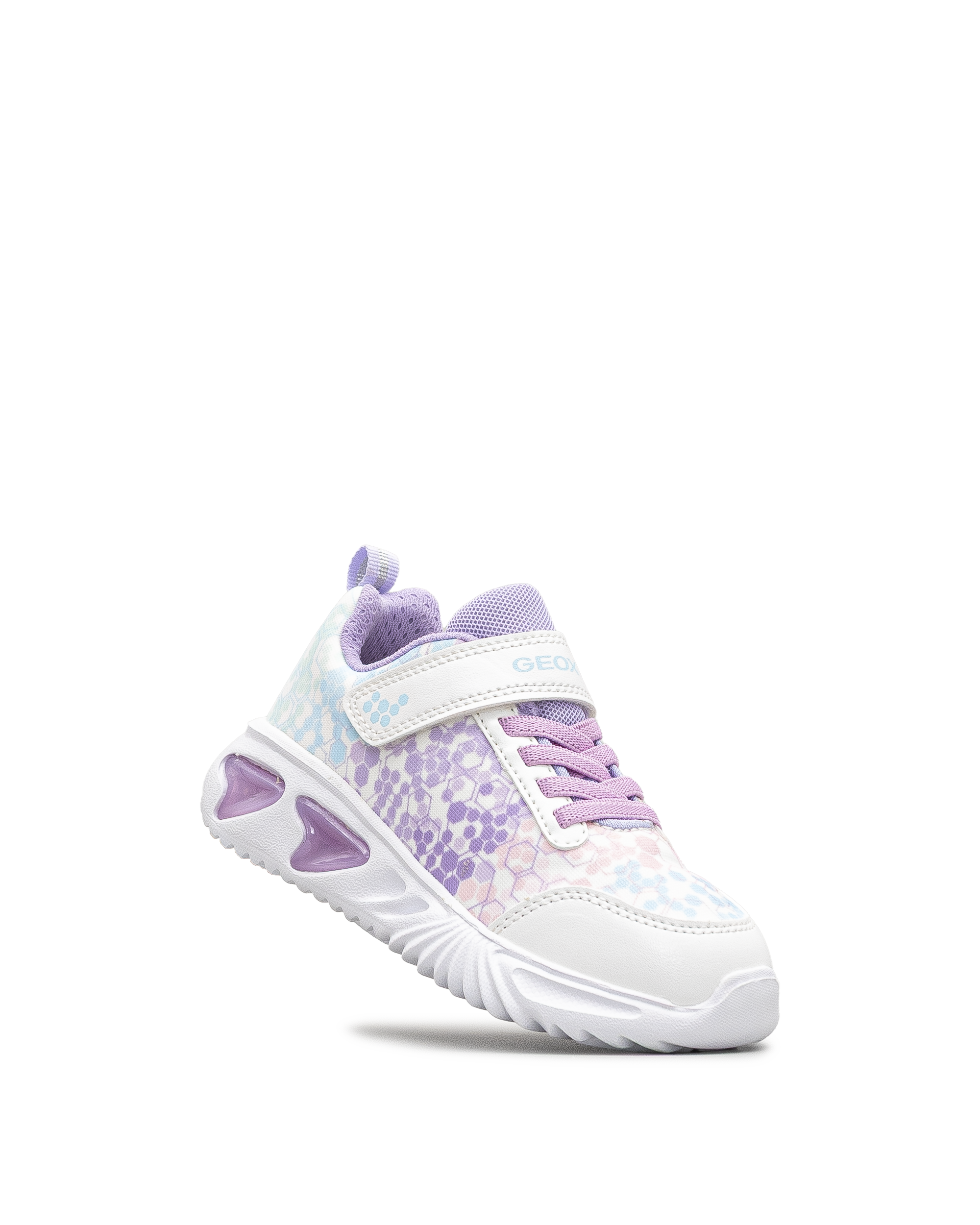 J assister girl td ps - Blanc/mauve - #63E-40