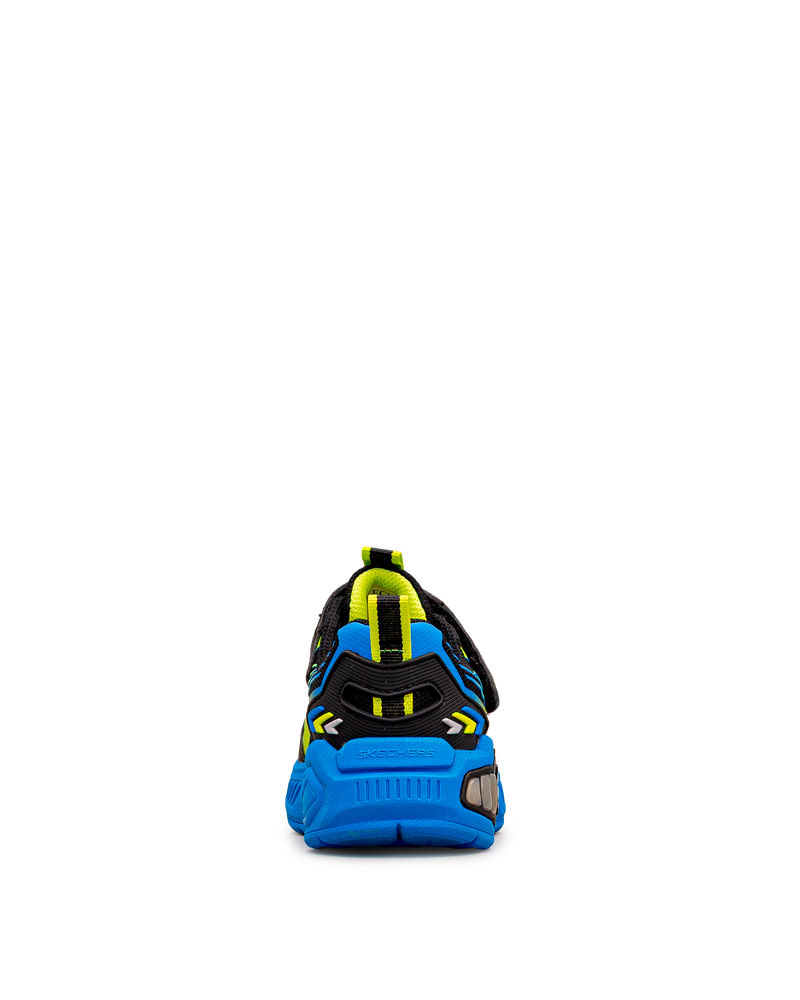 Vue arrière des chaussures Light Storm 3 noir et bleu