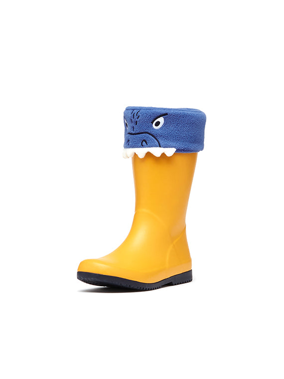 smile fleece welly so - Bleu - #97B-325