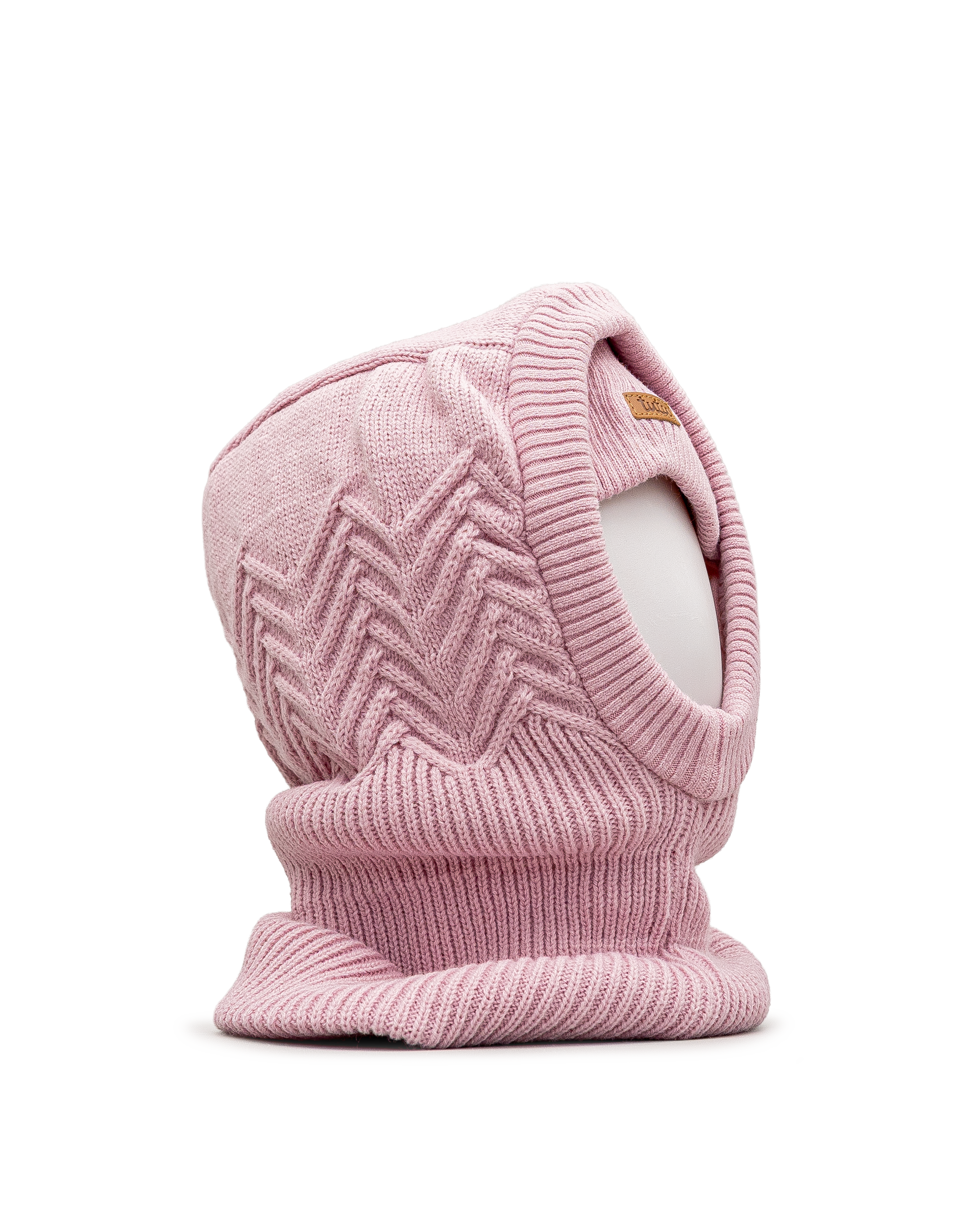 Cagoule en tricot - Rose - #97C-01