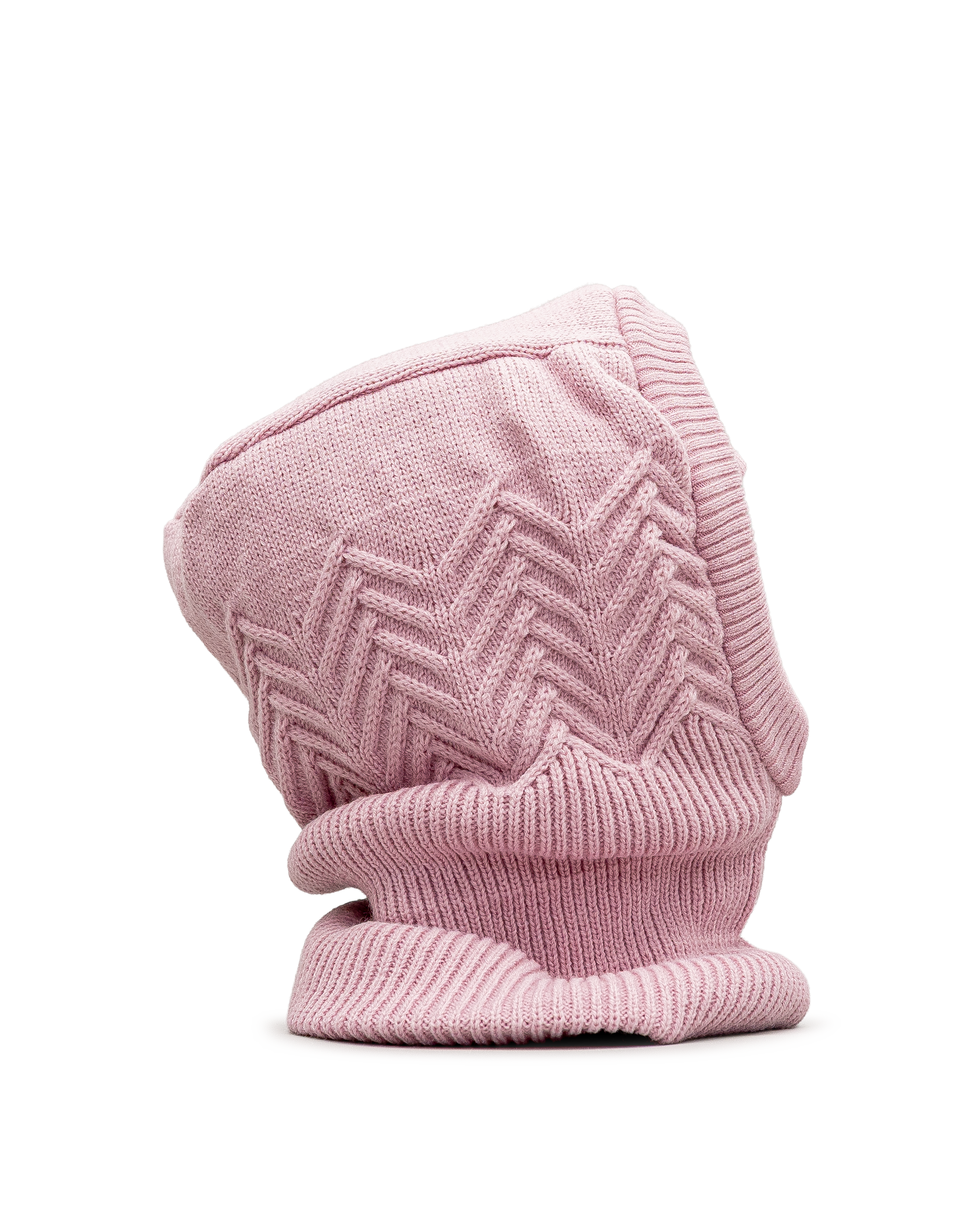 Cagoule en tricot - Rose - #97C-01