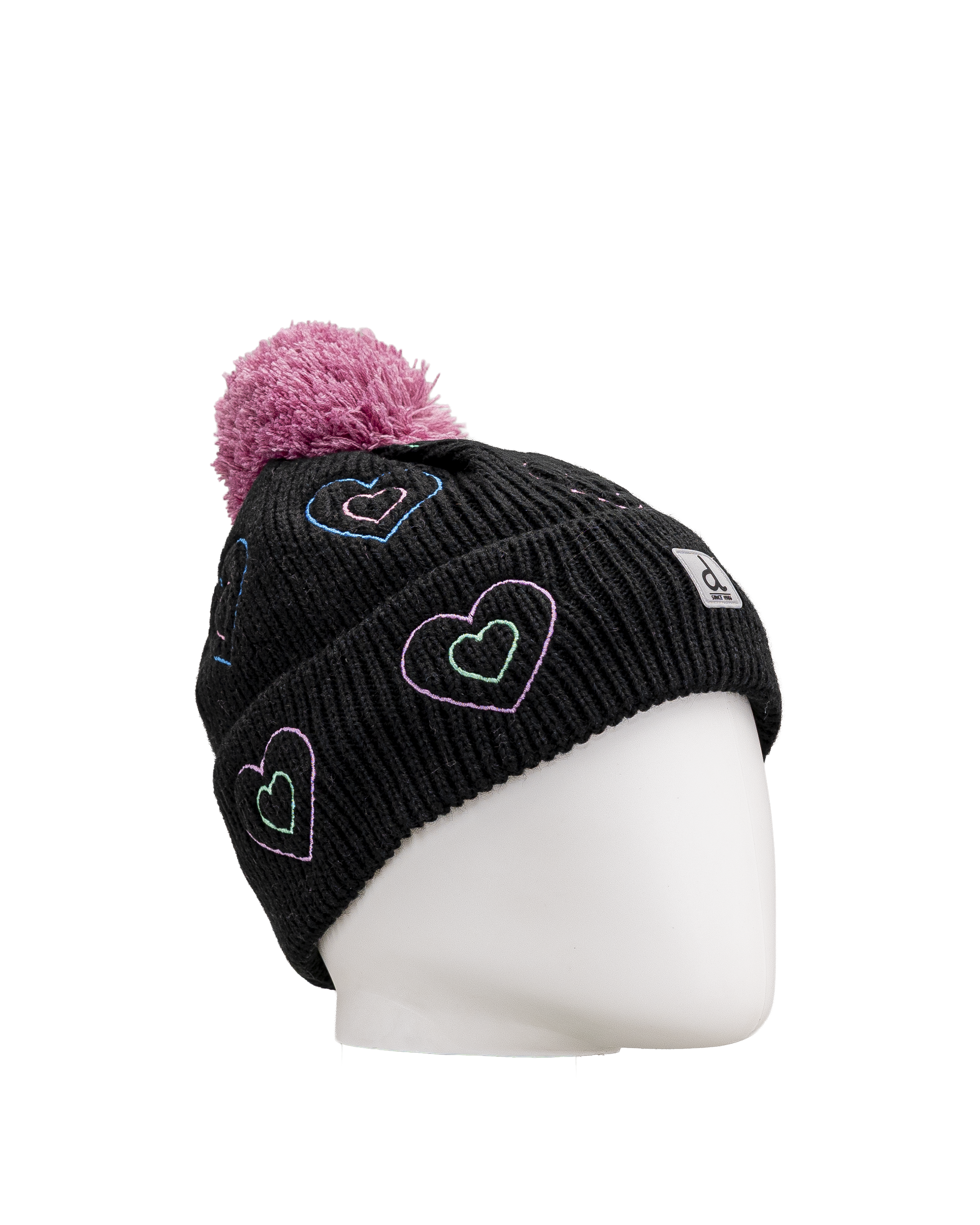 Hat pompom - Noir multi - #97D-07