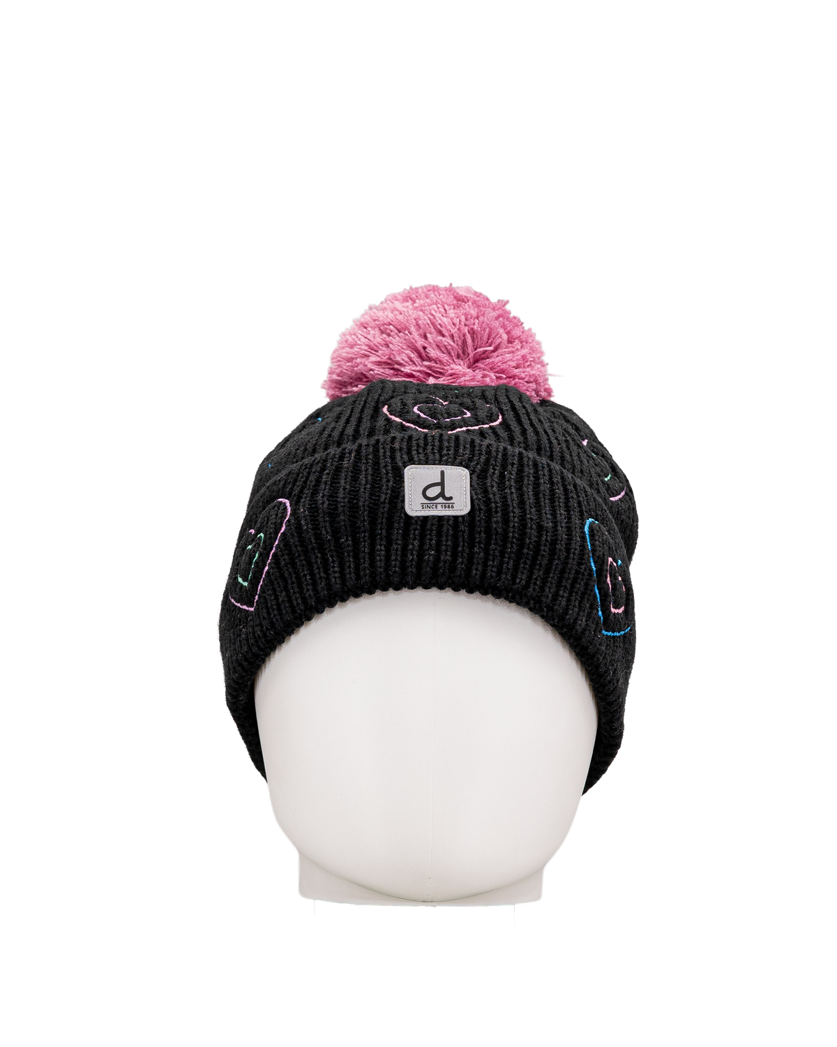Hat pompom - Noir multi - #97D-07