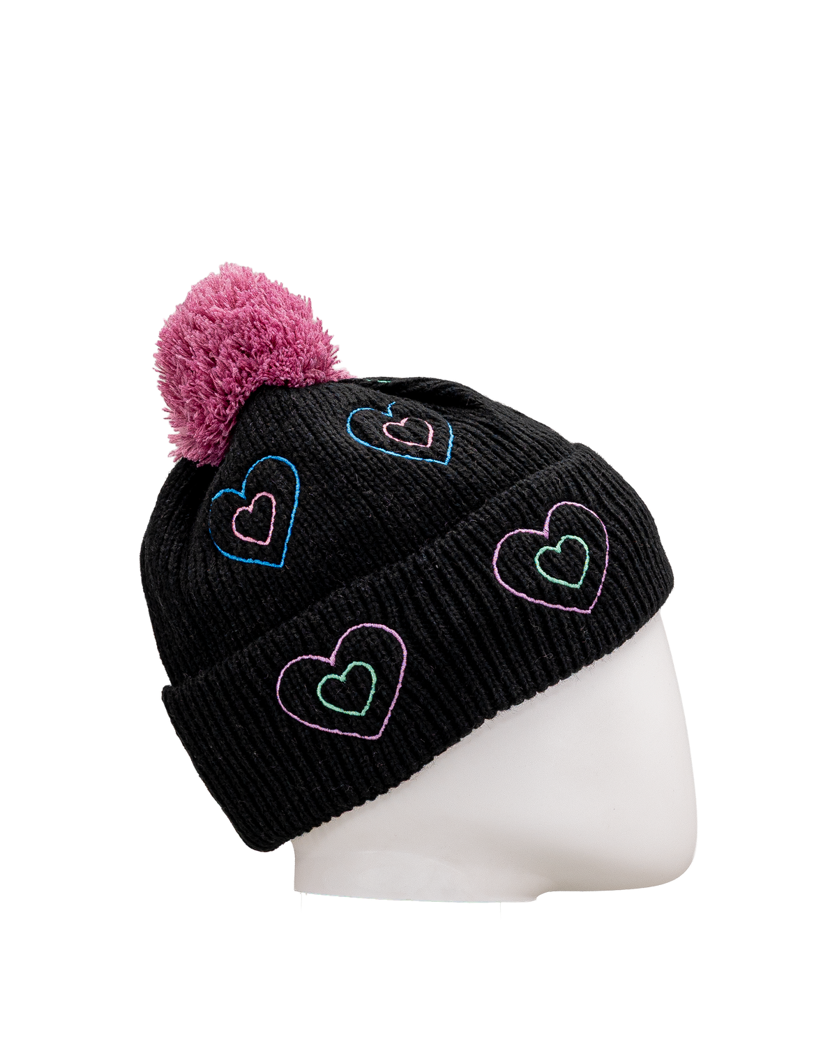 Hat pompom - Noir multi - #97D-07