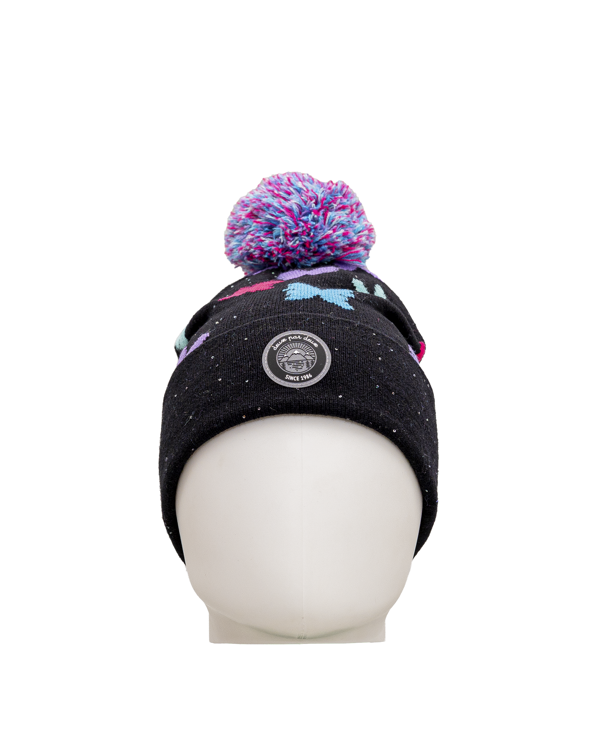 Hat pompom - Noir multi - #97D-11