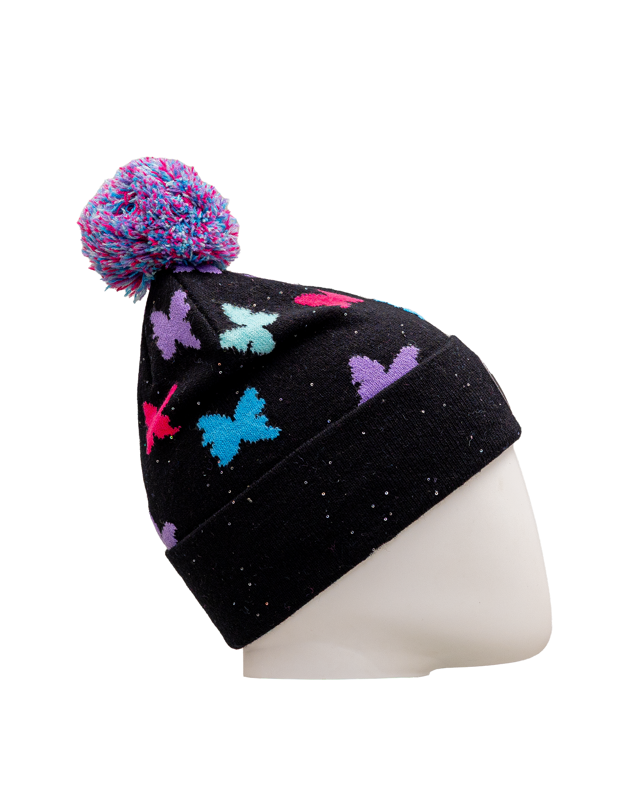 Hat pompom - Noir multi - #97D-11