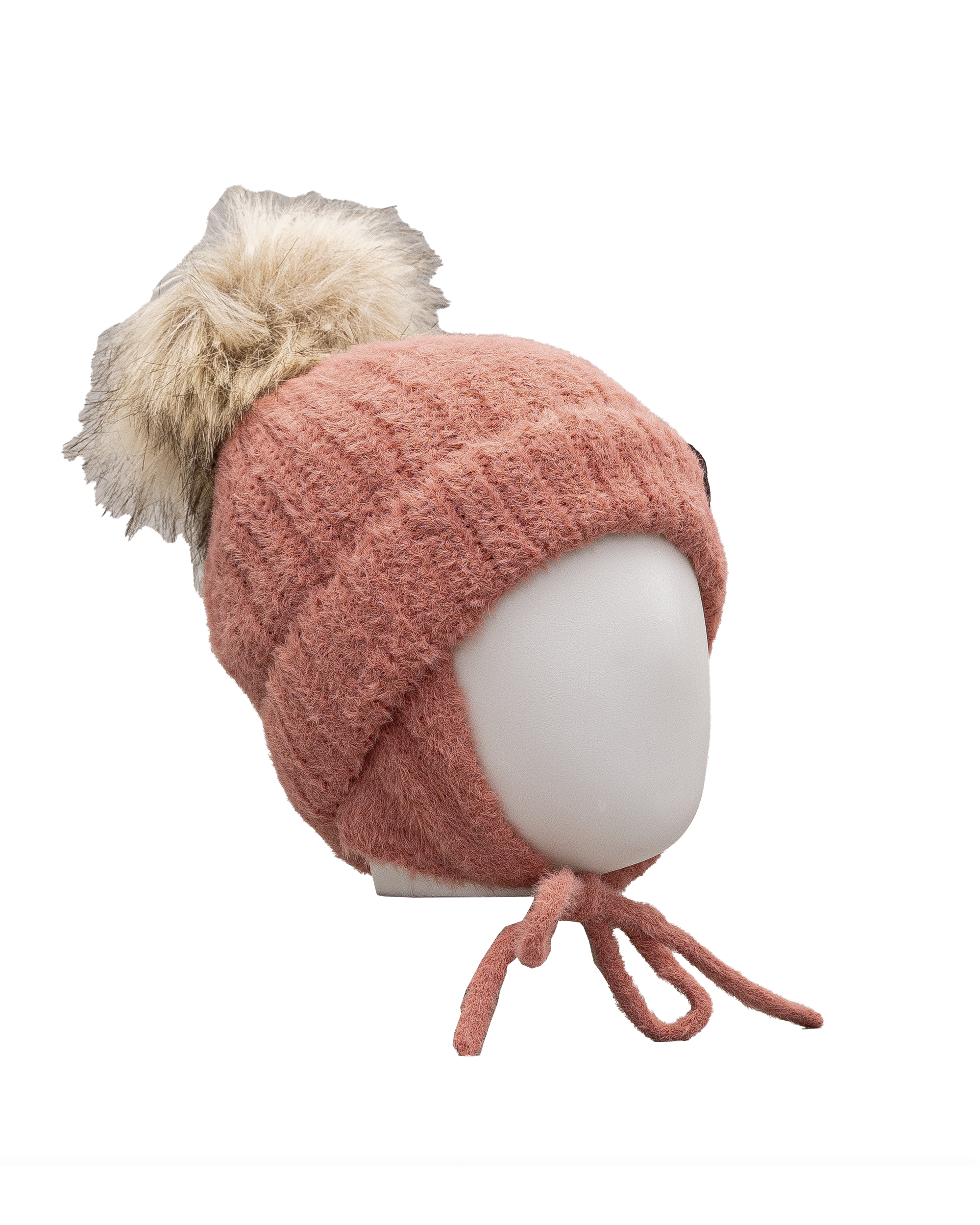 Tuque en tricot 12m 4y  - Rose - #97D-144