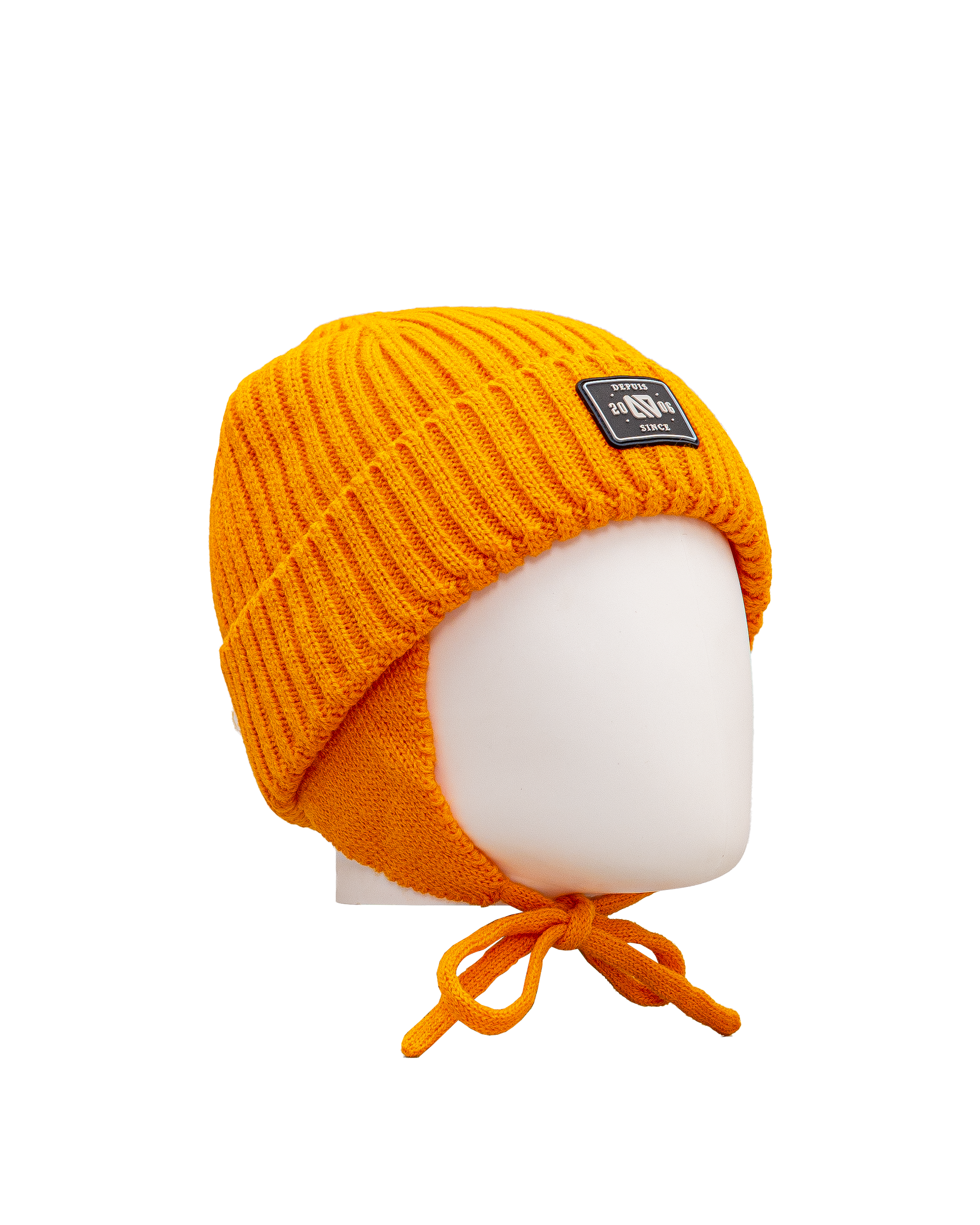 Tuque en tricot 2 14y - Orange - #97D-149