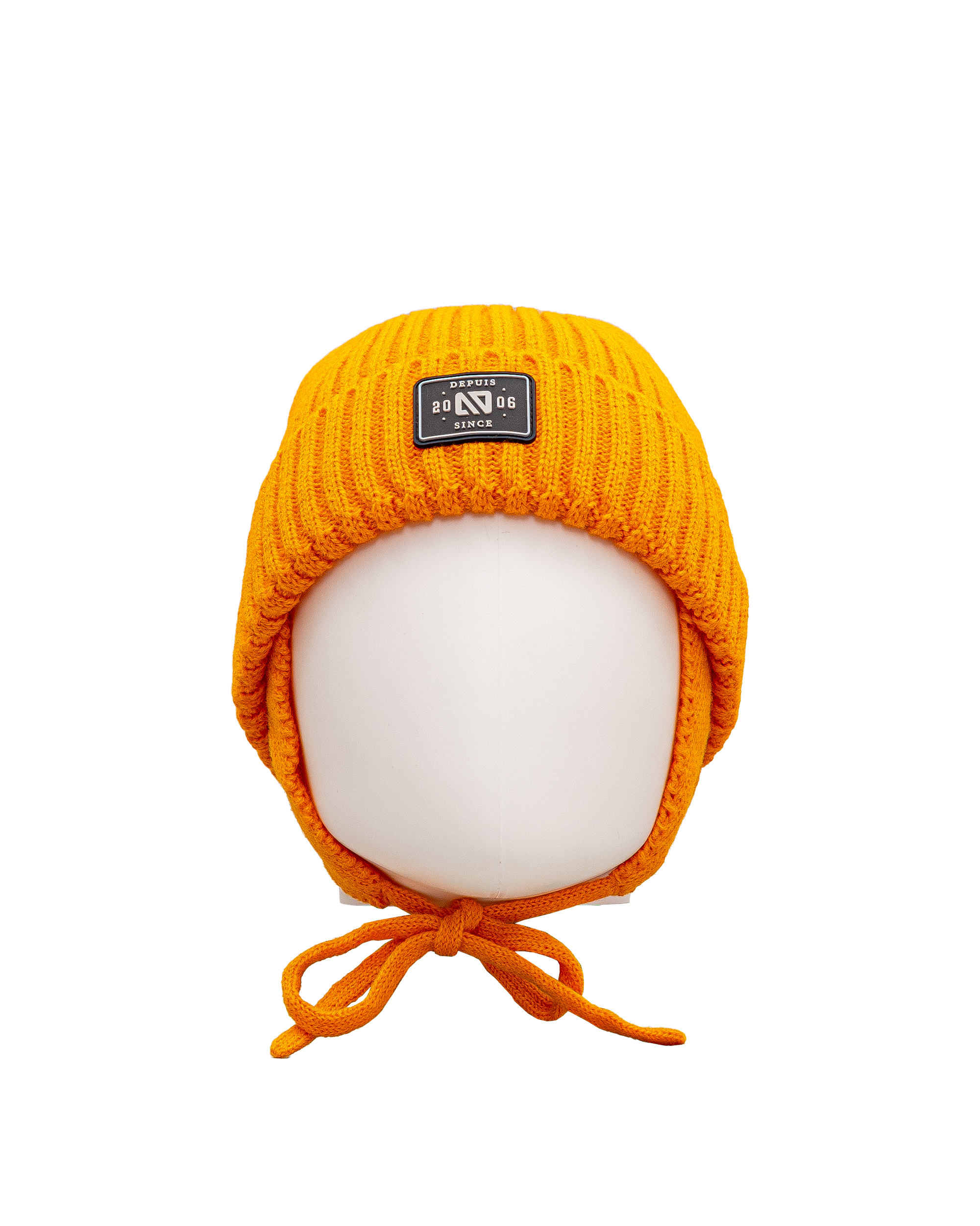 Tuque en tricot 2 14y - Orange - #97D-149
