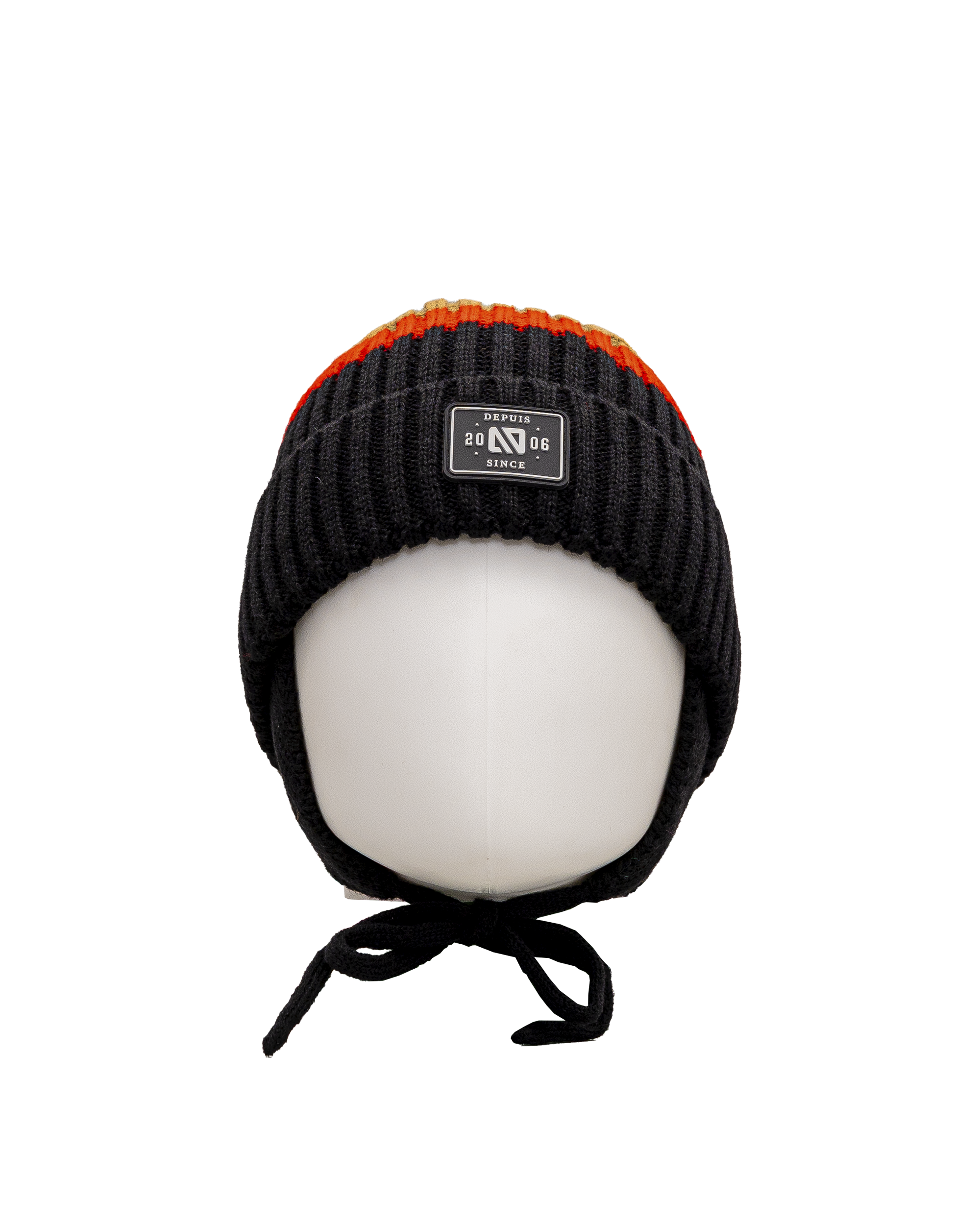 Tuque en tricot 2 14y - Noir multi - #97D-149