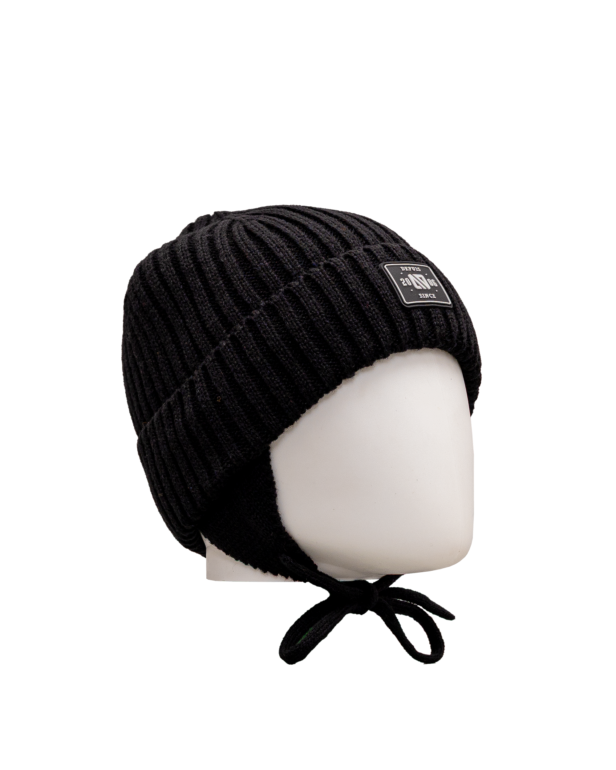 Tuque en tricot 2 14y - Noir - #97D-149