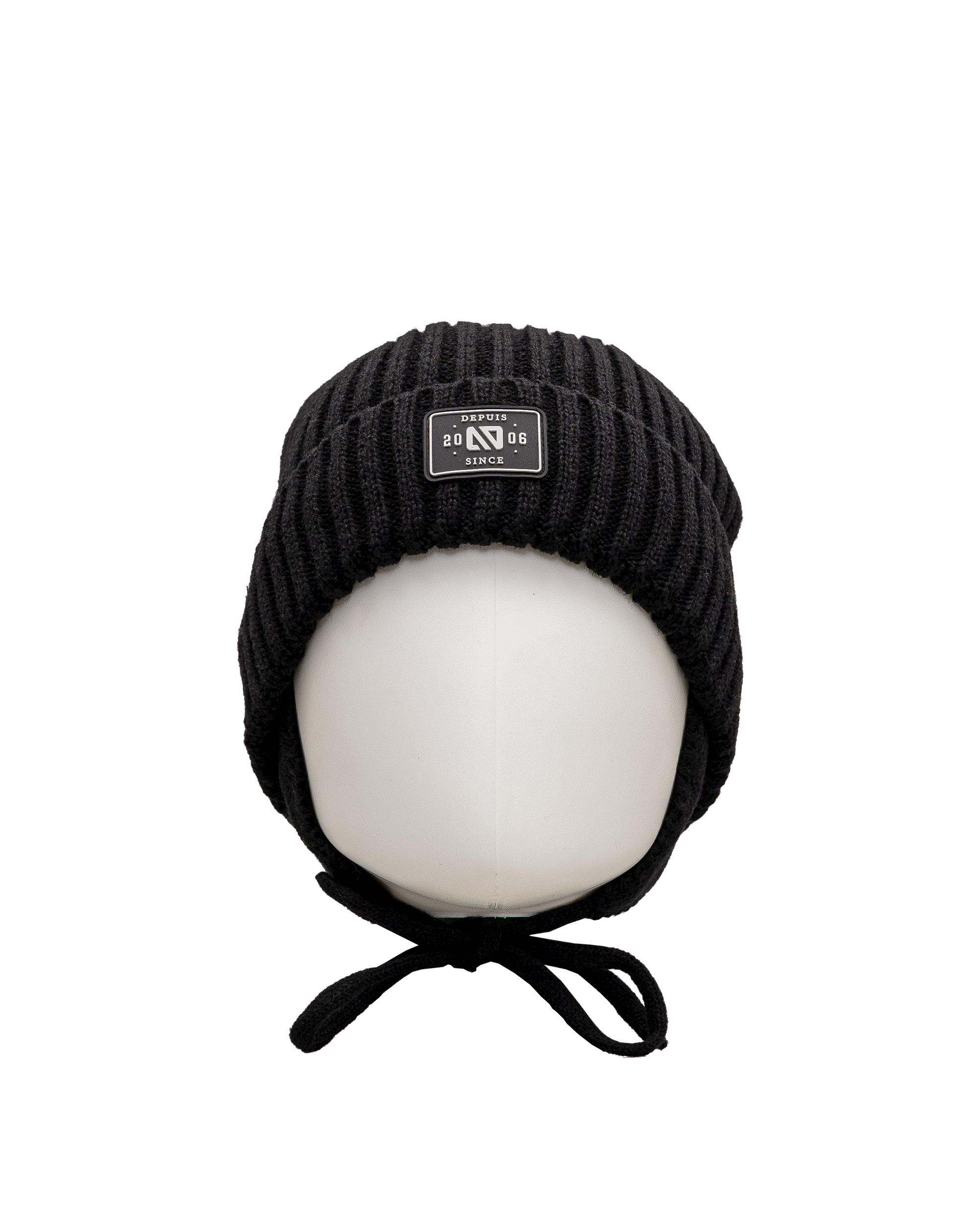 Tuque en tricot 2 14y - Noir - #97D-149