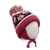 Tuque tricot pompom 2 6y  - Fleur - #97D-150