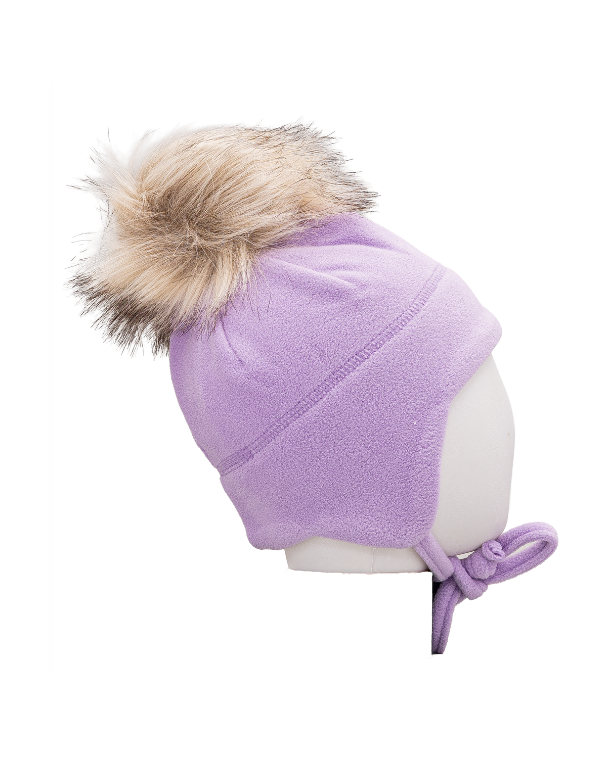 Tuque pompom micropolaire - Violet - #97D-195