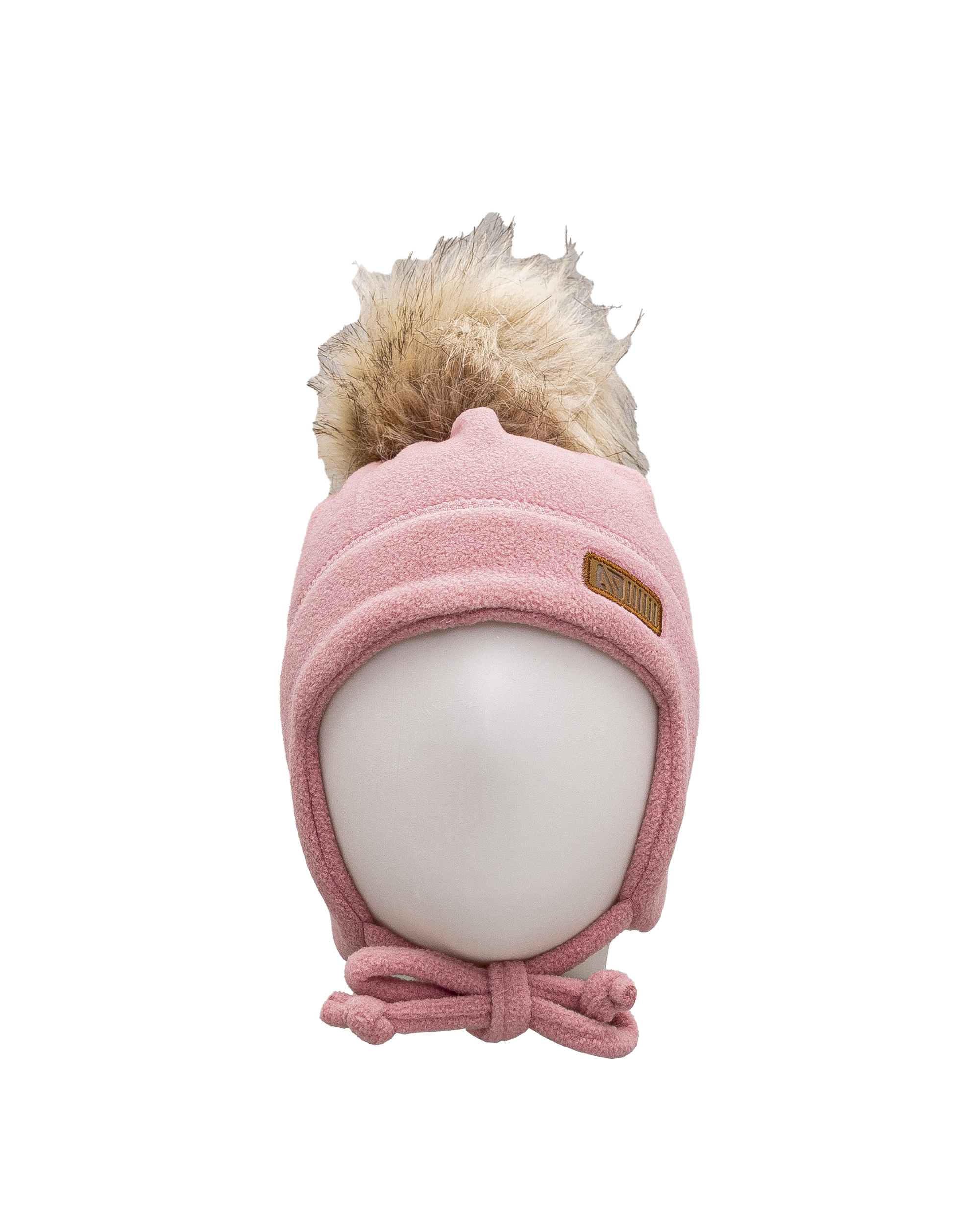 Tuque pompom micropolaire - Rose - #97D-195