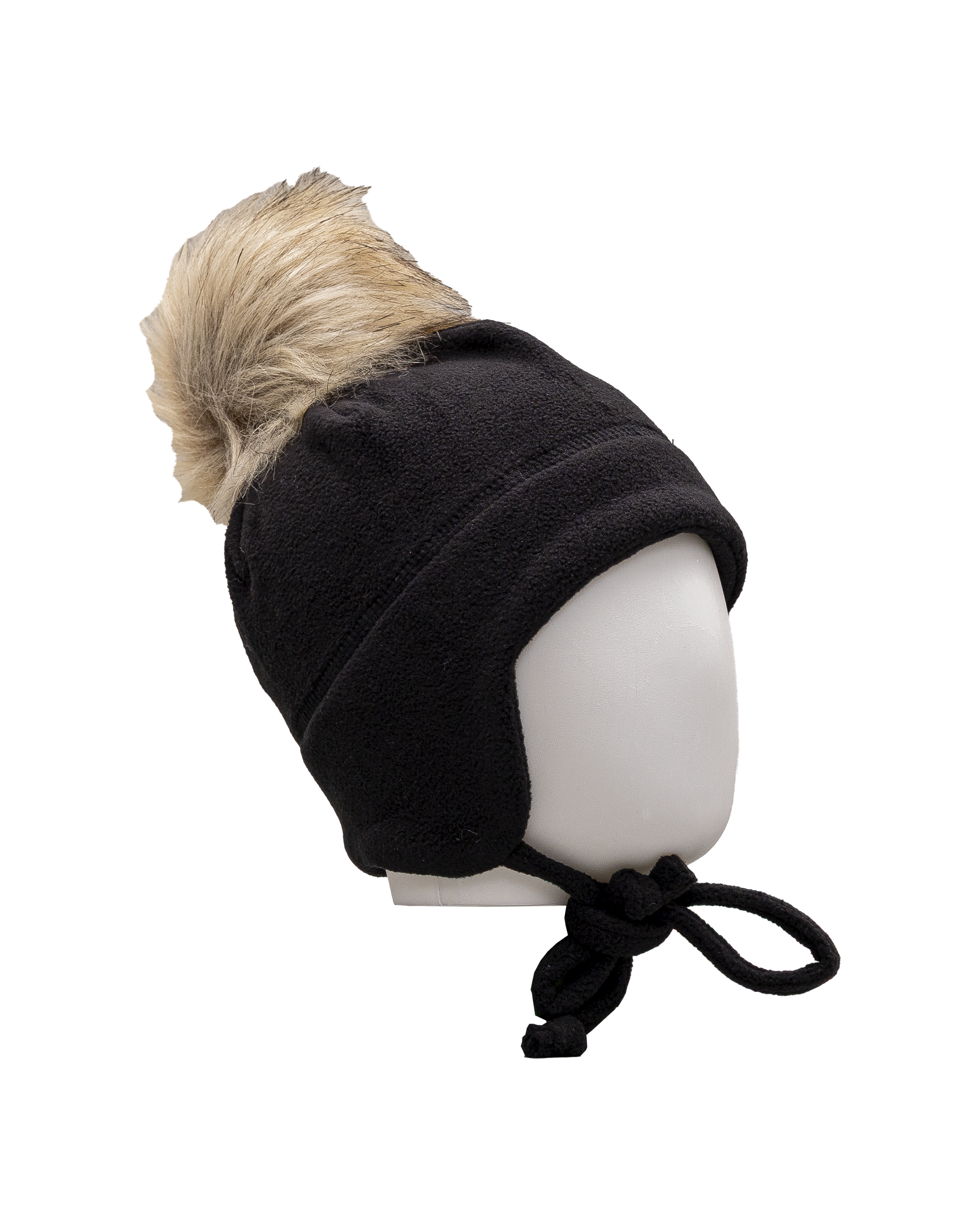 Tuque pompom micropolaire - Noir - #97D-195