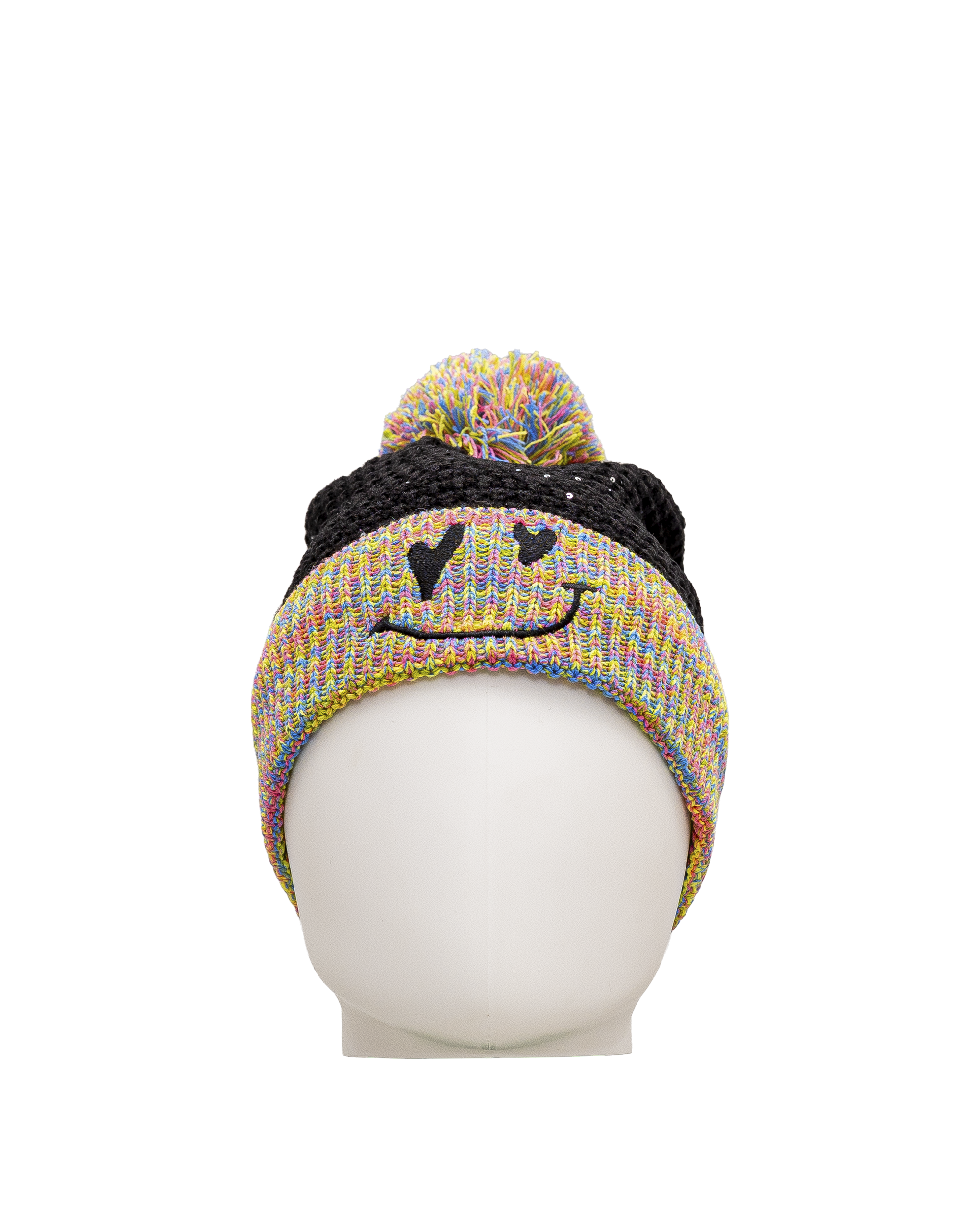 Knit hat - Noir multi - #97D-53