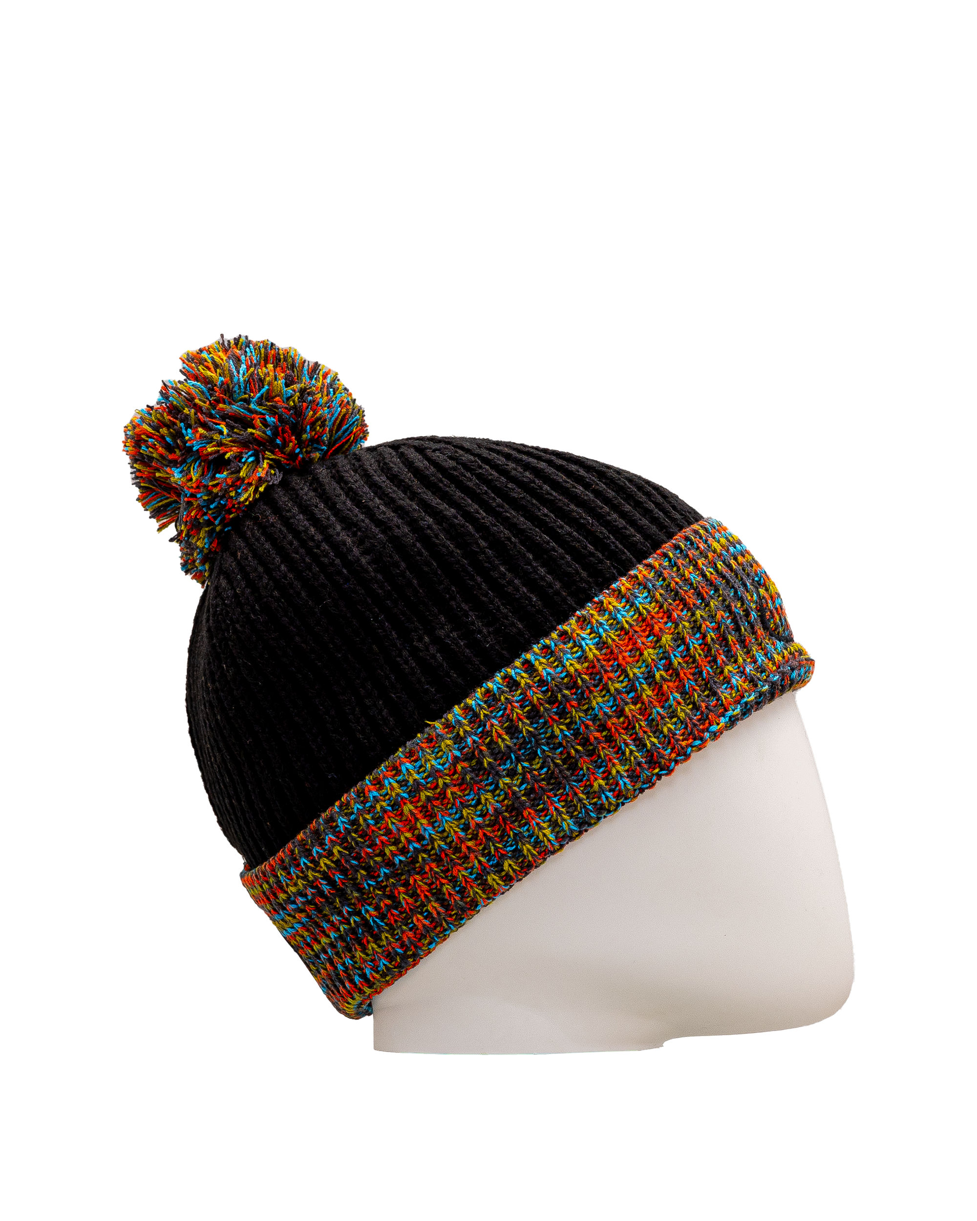 Knit hat - Noir multi - #97D-56