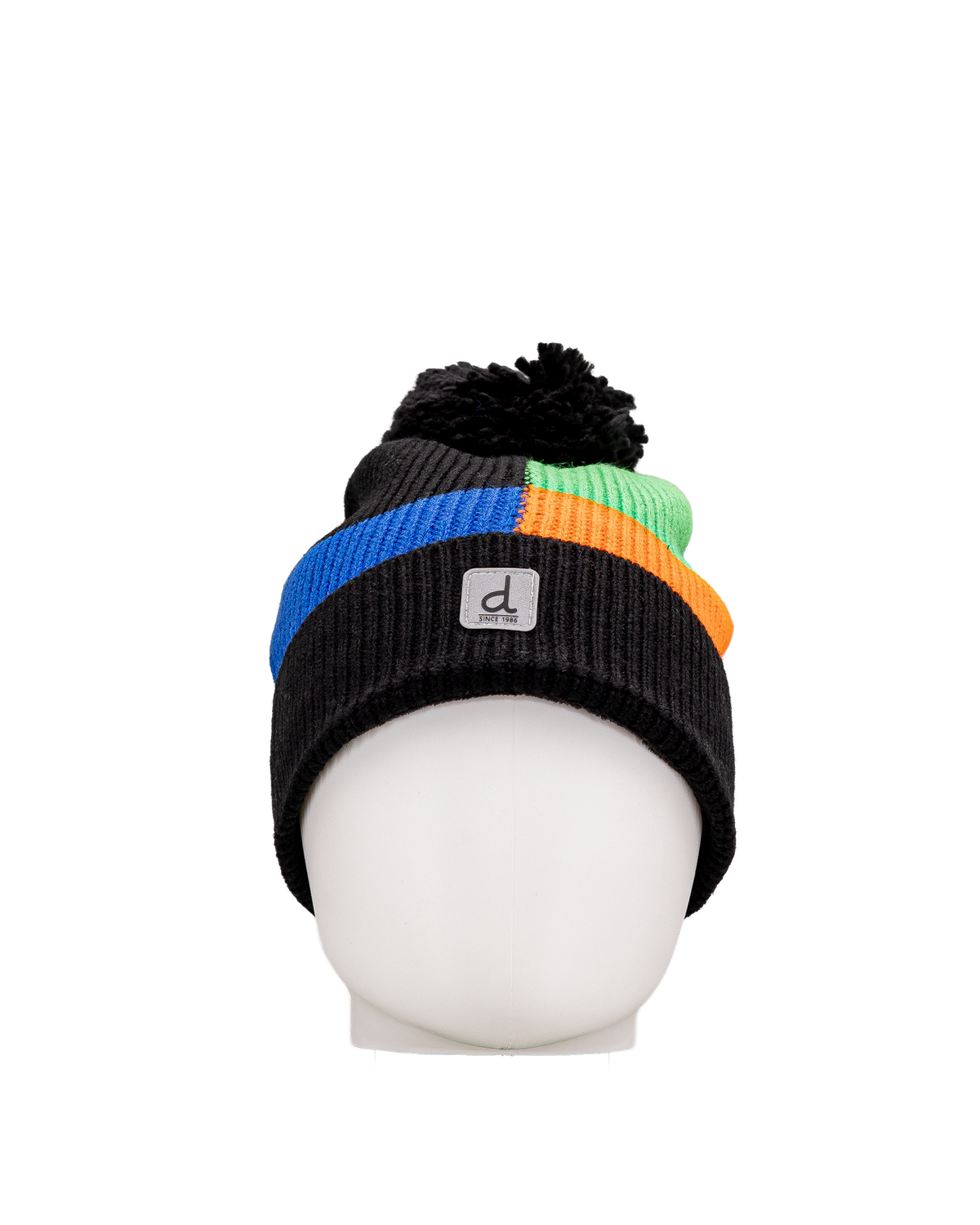 Hat with pompom  - Multicolore  - #97D-70