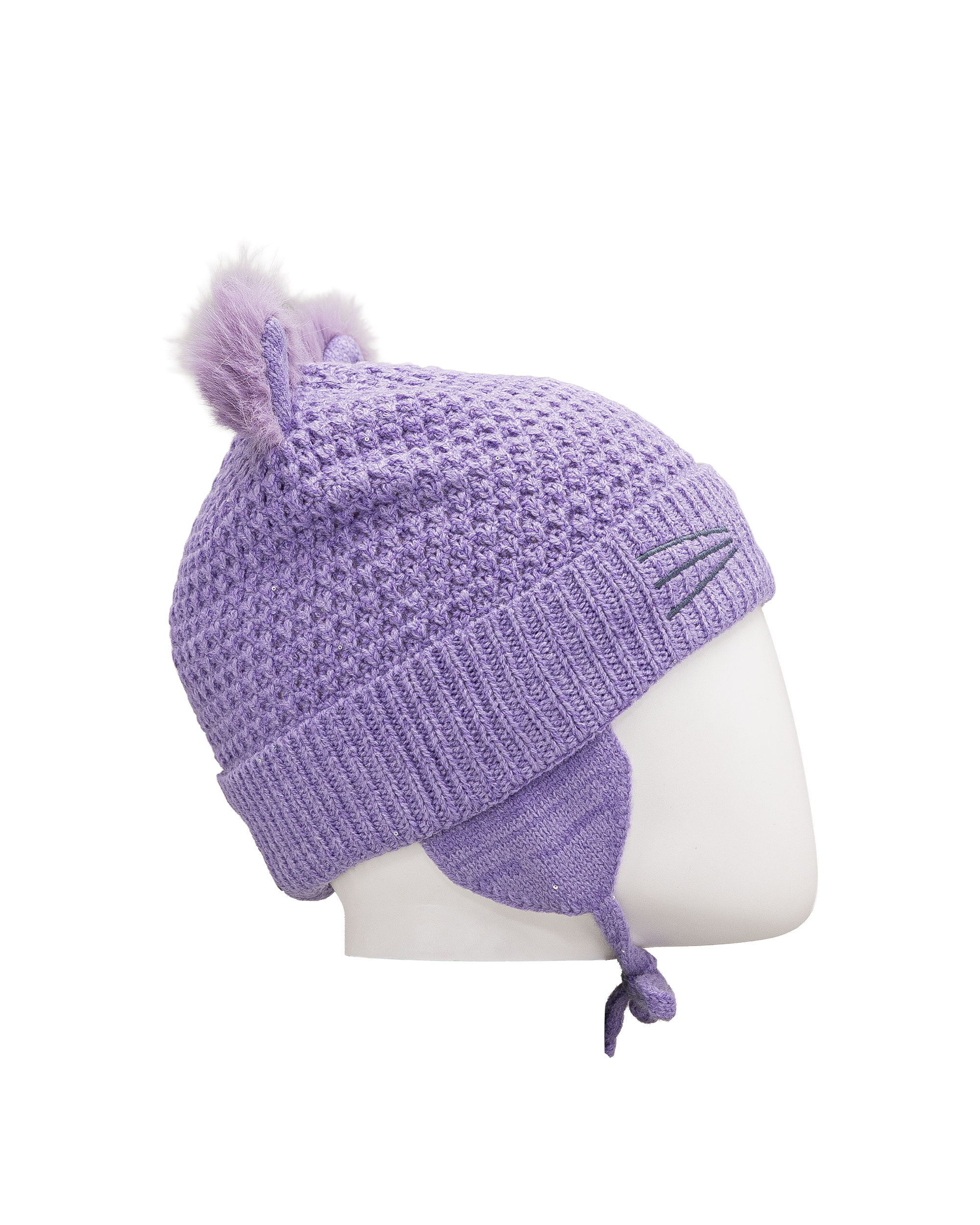 Hat with ears  - Violet - #97D-90