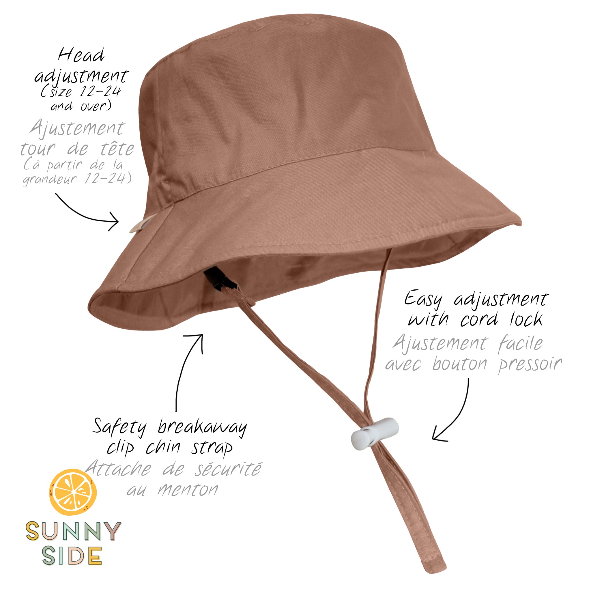 bucket hat  - Brun - #97P-847