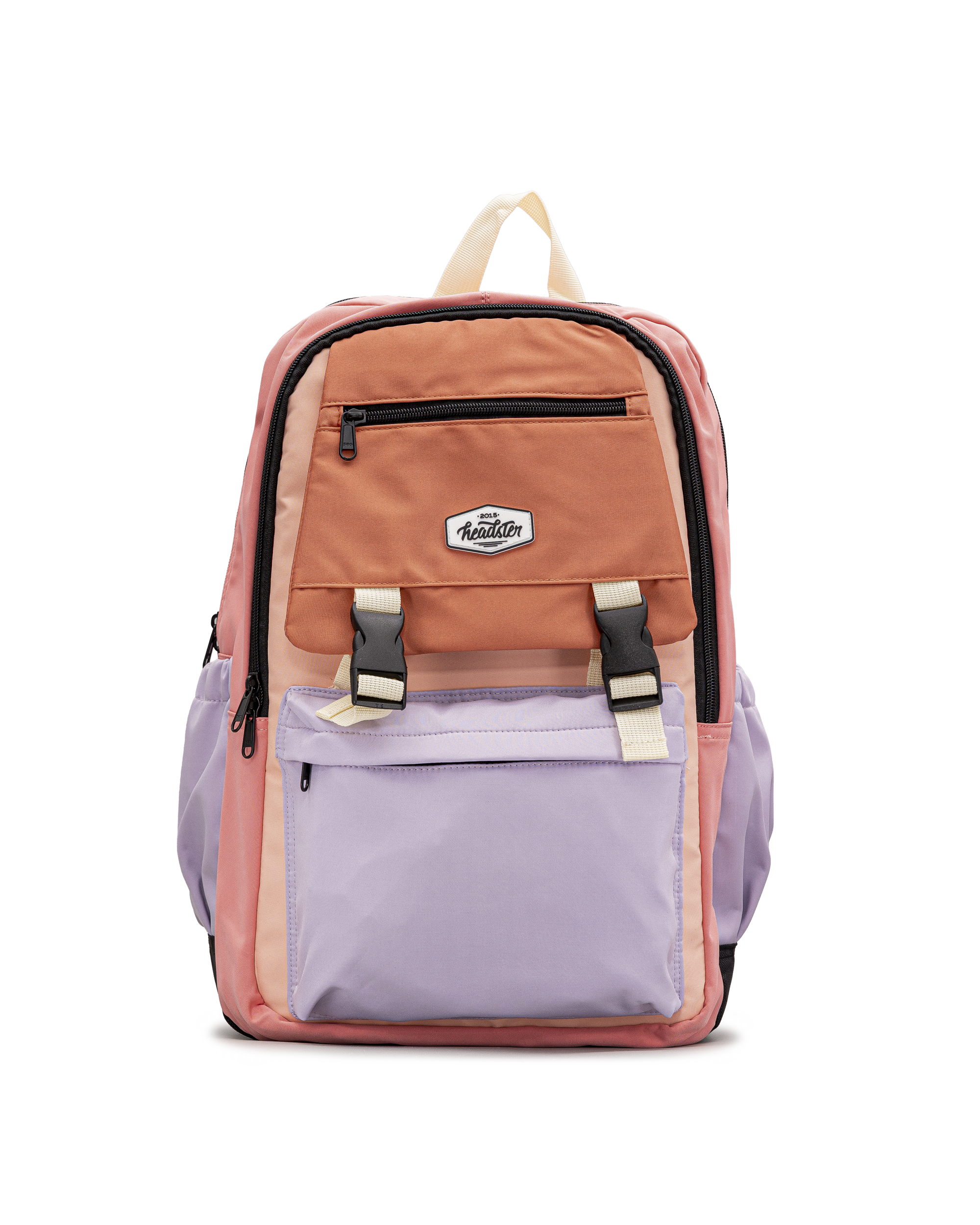 Colorblock backpack - Mauve/rose - #97S-46