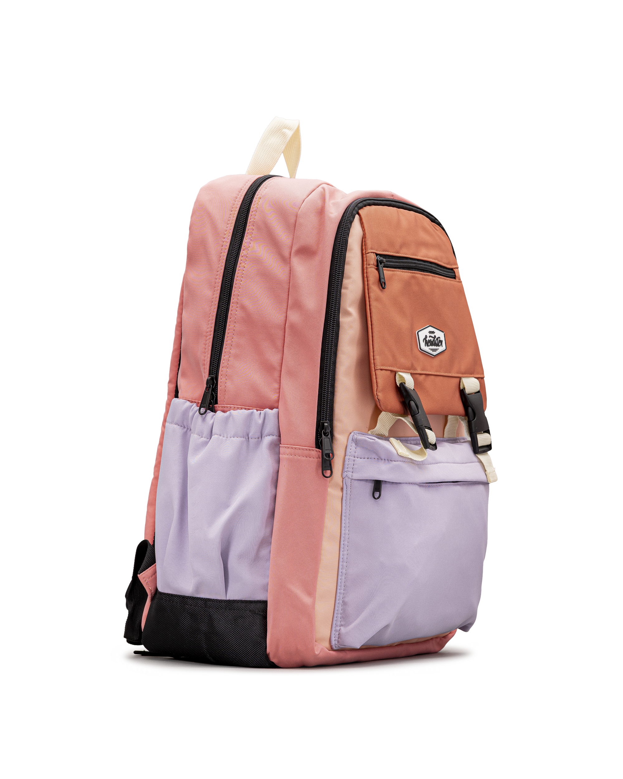 Colorblock backpack - Mauve/rose - #97S-46