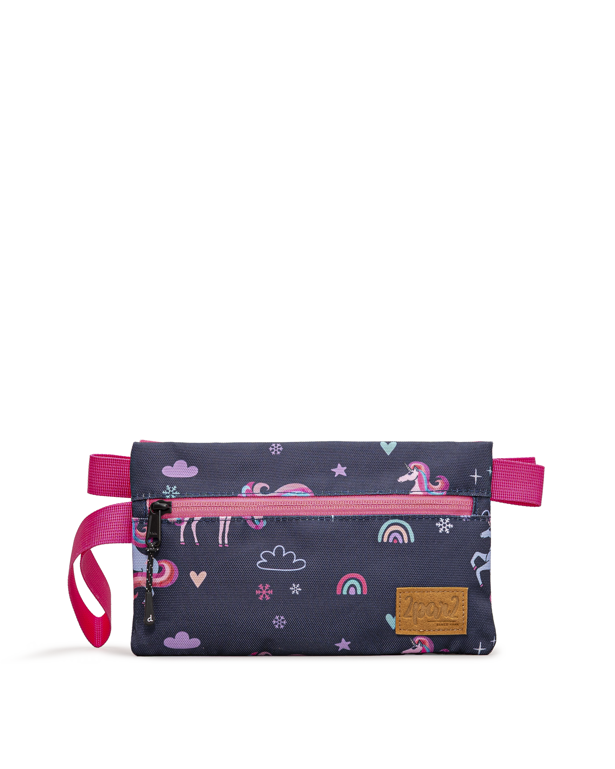 Pencil case  - Navy/pink - #97U-07