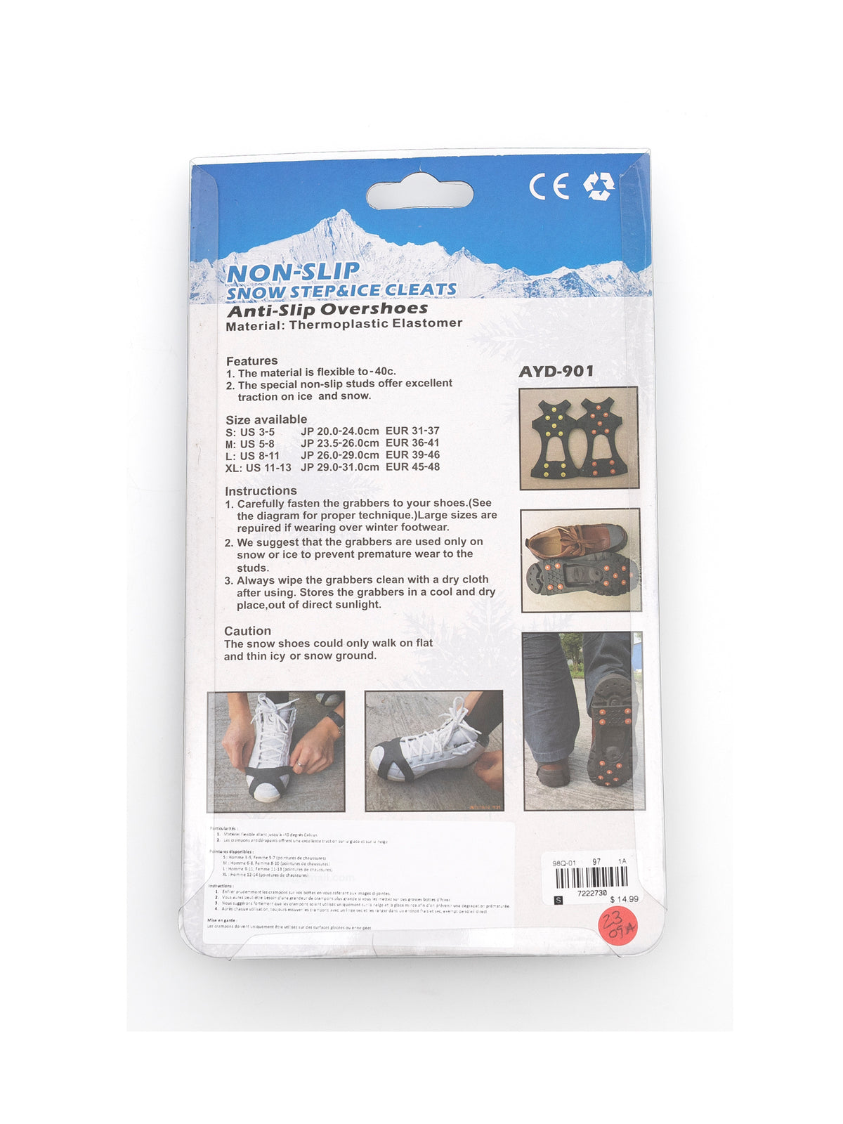 Crampons unisexe  - Noir - #98Q-01