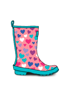 shiny rain boots - MULTICOLORE
